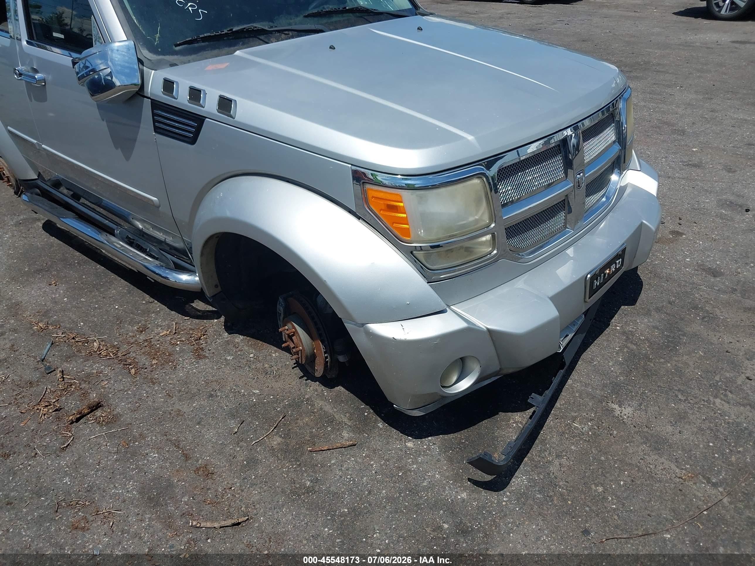 2007 Dodge Nitro Slt/rt Silver vin: 1D8GT58K67W502920