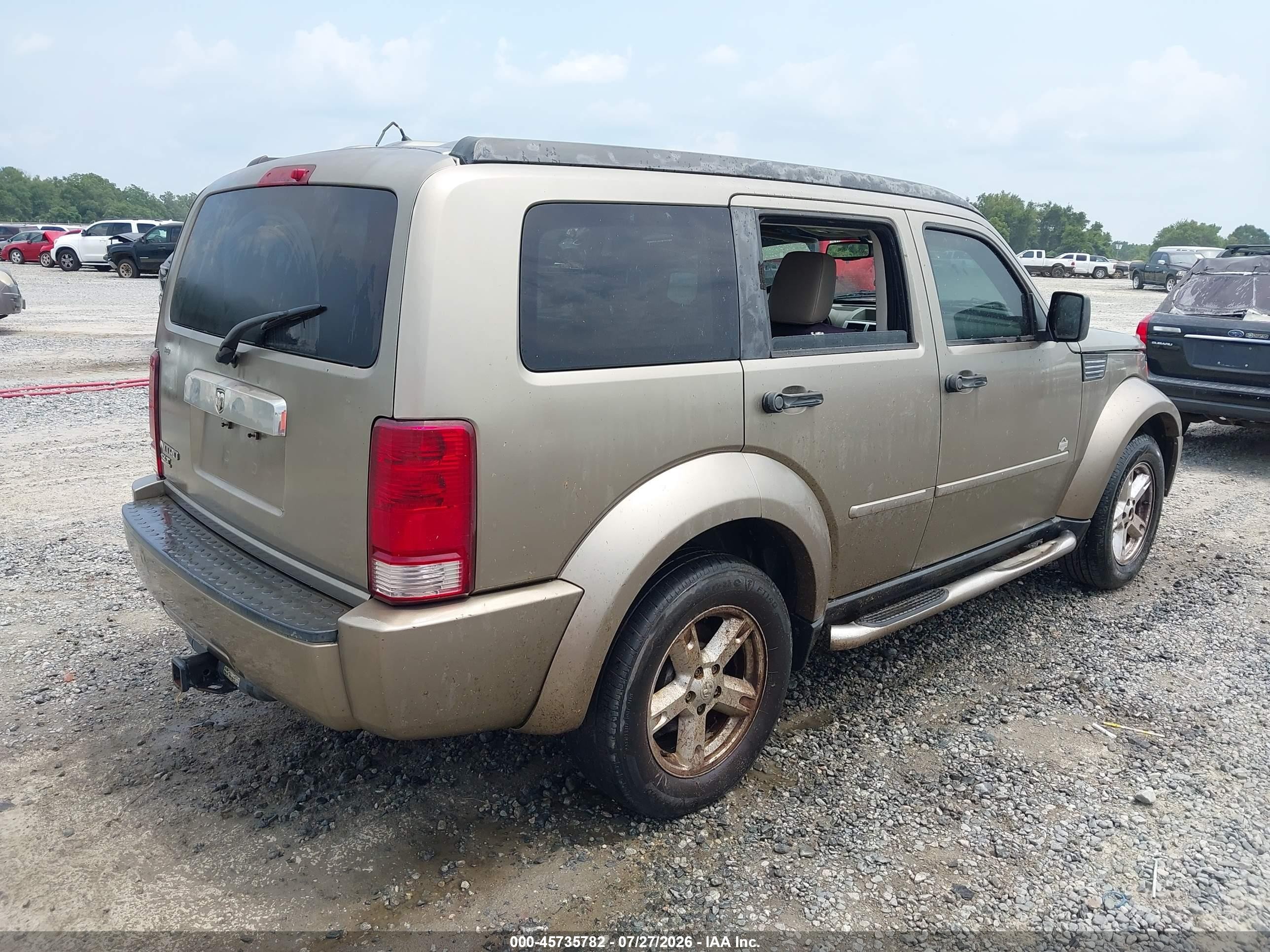 2007 Dodge Nitro Slt/rt Champagne vin: 1D8GT58K67W579383