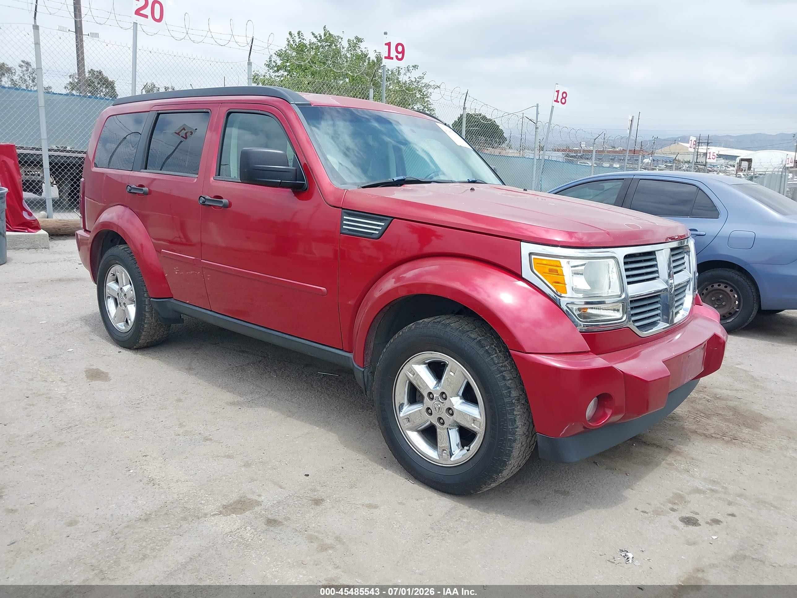 2007 Dodge Nitro Slt/rt Red vin: 1D8GT58K87W583810