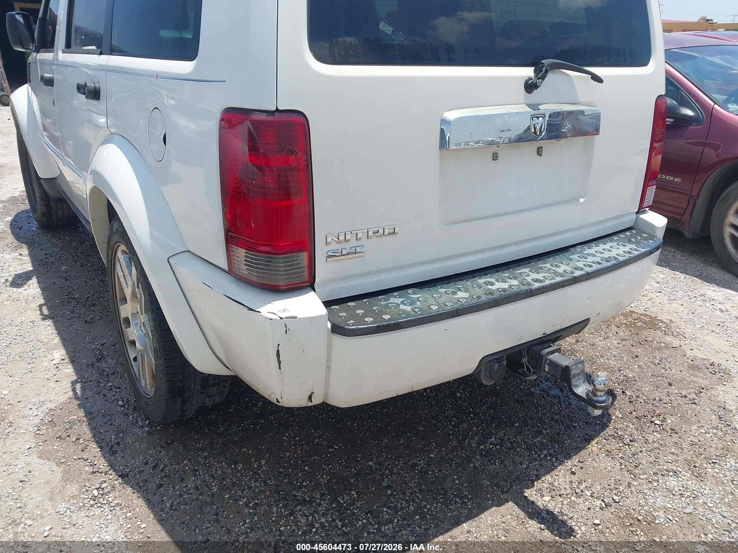 2007 Dodge Nitro Slt/rt White vin: 1D8GT58K87W735701
