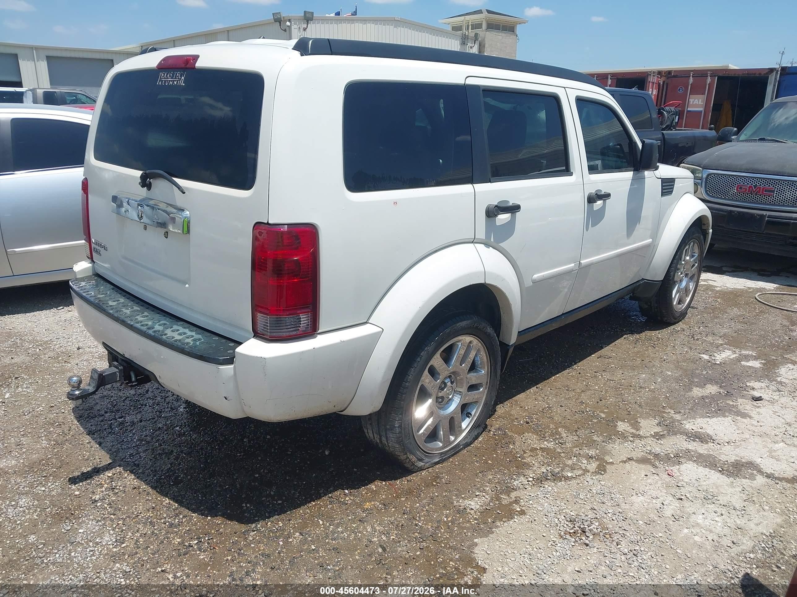 2007 Dodge Nitro Slt/rt White vin: 1D8GT58K87W735701
