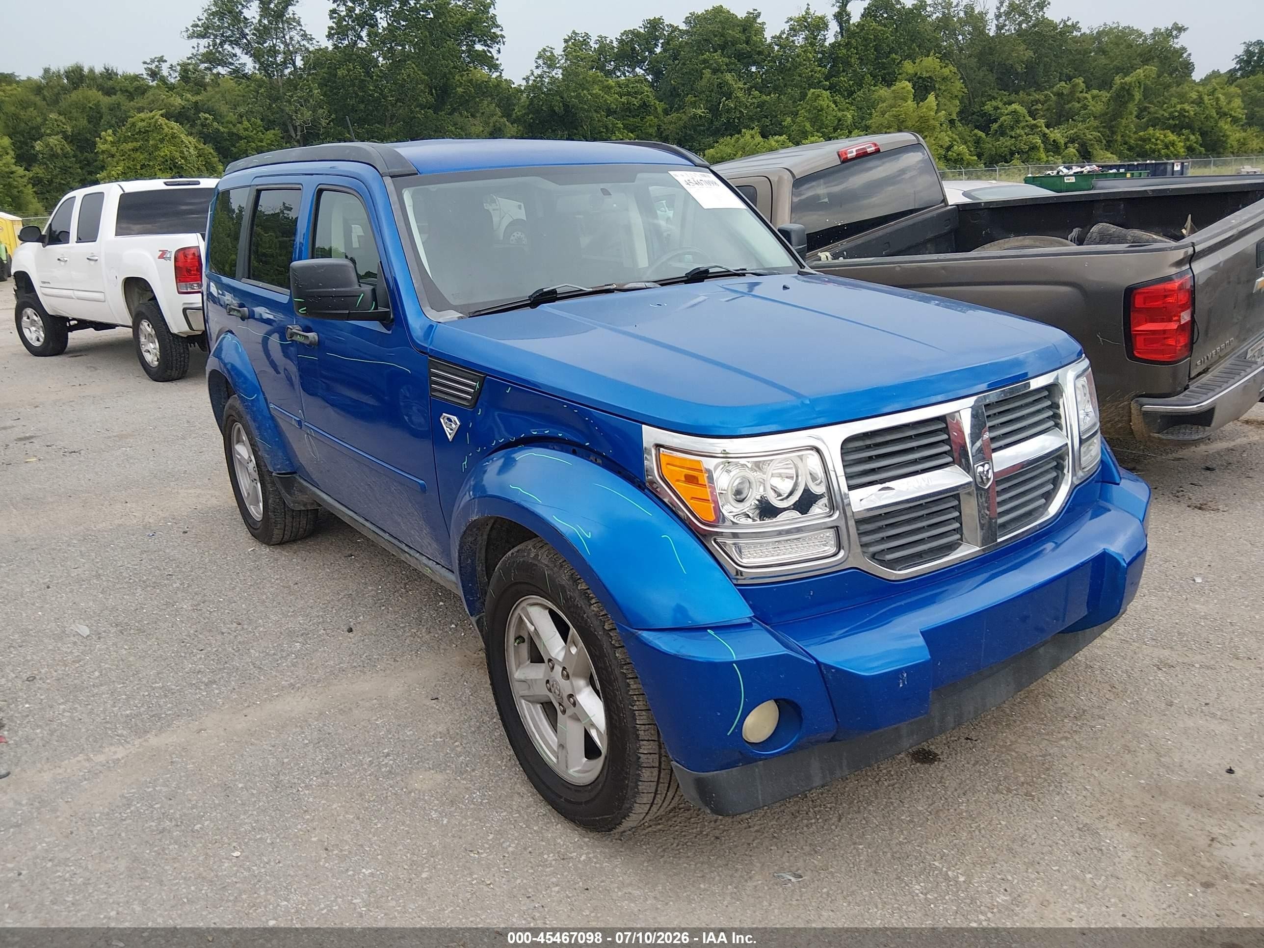 2007 Dodge Nitro Slt/rt Blue vin: 1D8GT58KX7W719712
