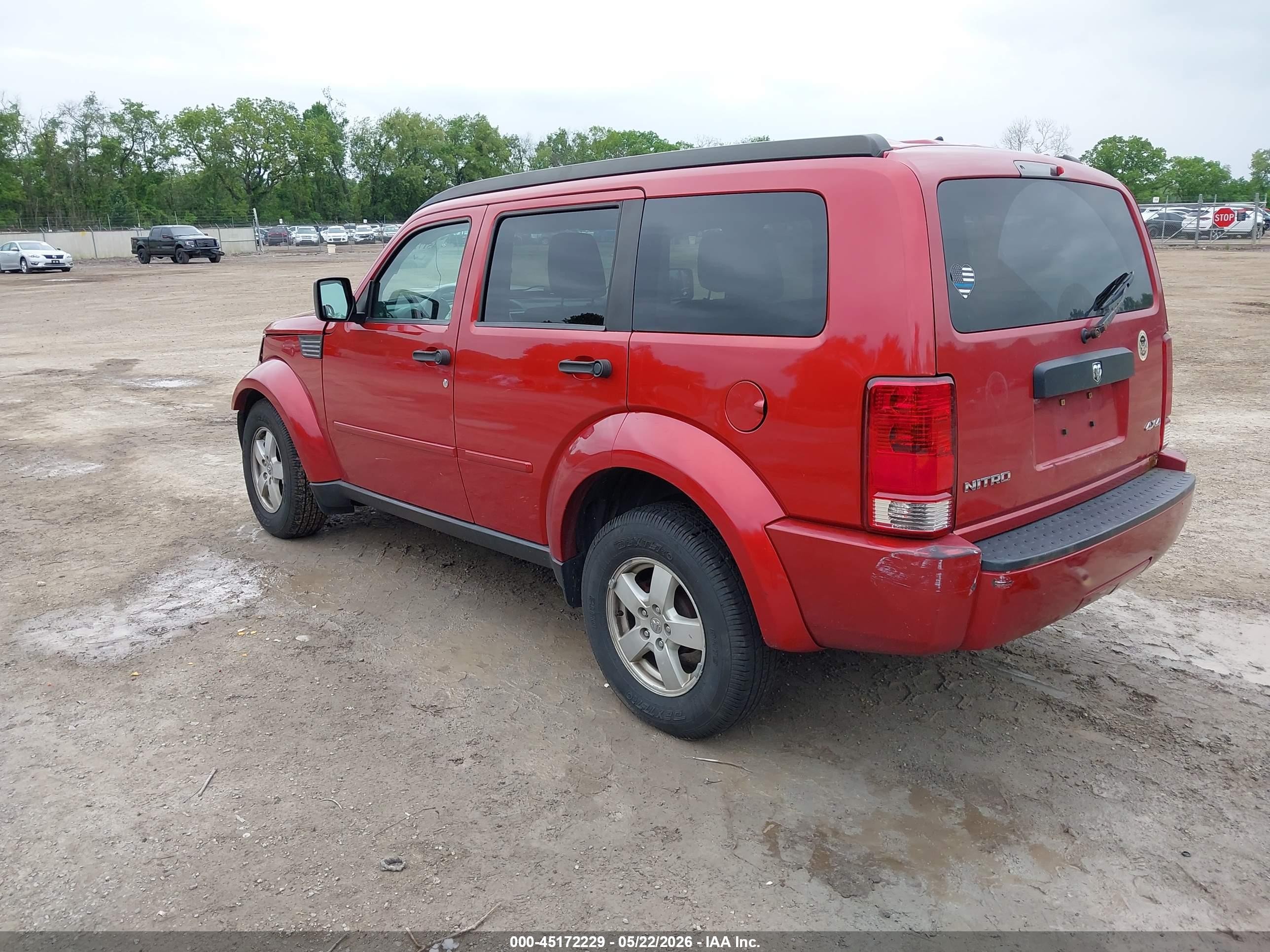 2008 Dodge Nitro Se/sxt Red vin: 1D8GU28K08W251180