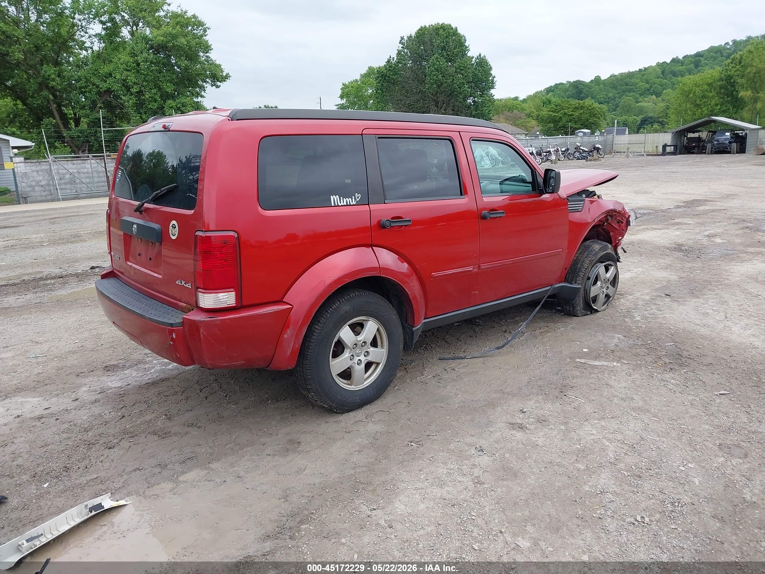 2008 Dodge Nitro Se/sxt Red vin: 1D8GU28K08W251180