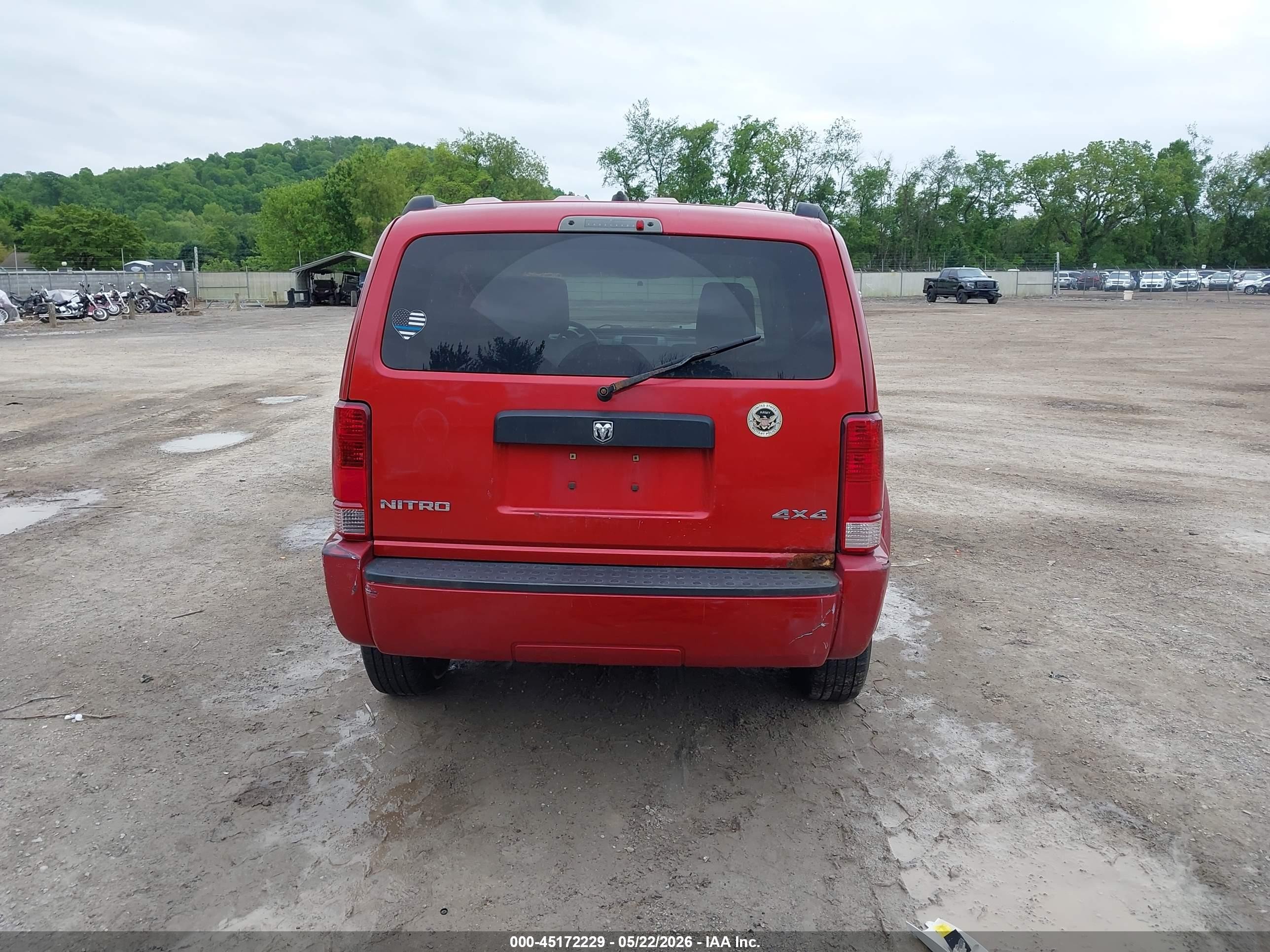 2008 Dodge Nitro Se/sxt Red vin: 1D8GU28K08W251180