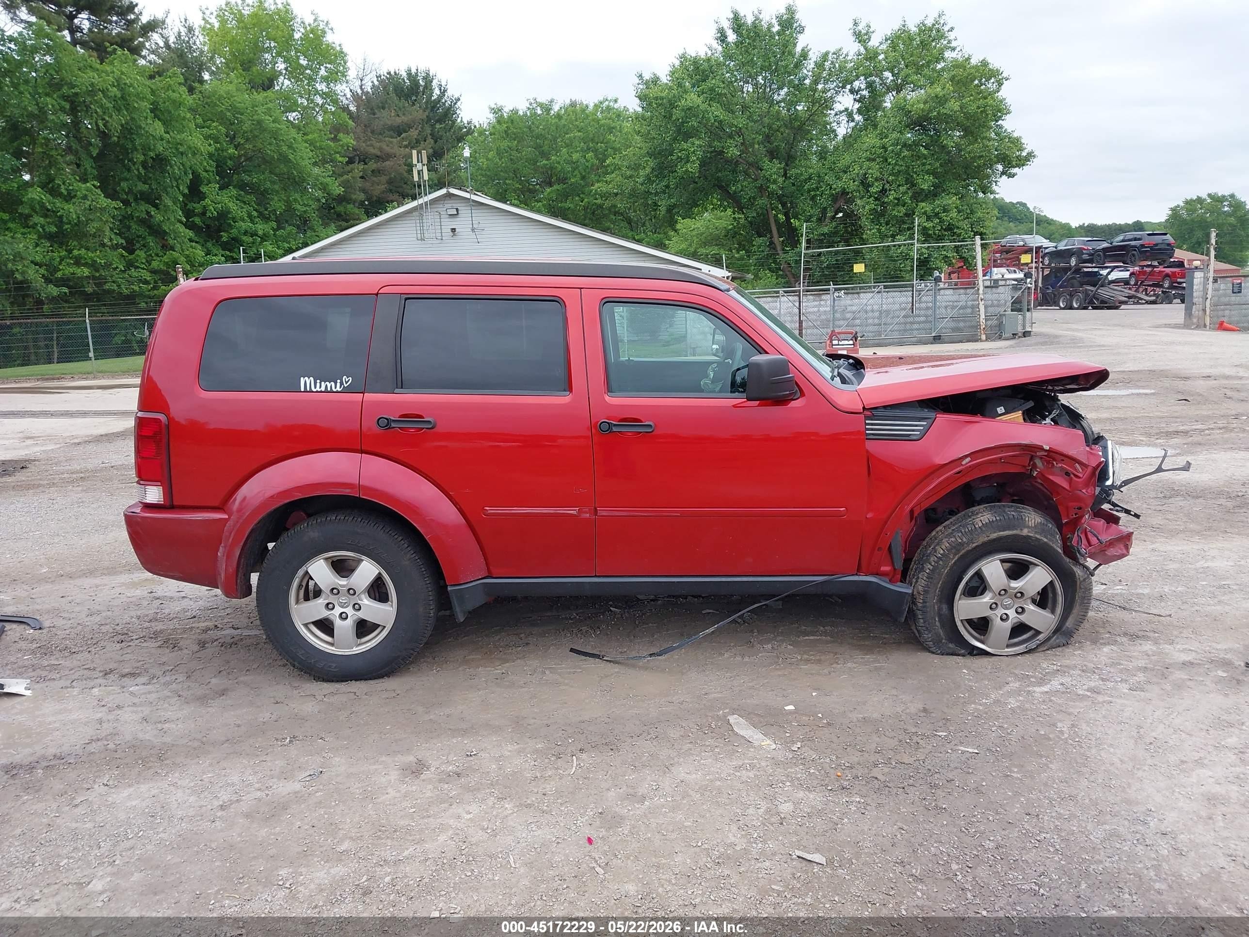 2008 Dodge Nitro Se/sxt Red vin: 1D8GU28K08W251180