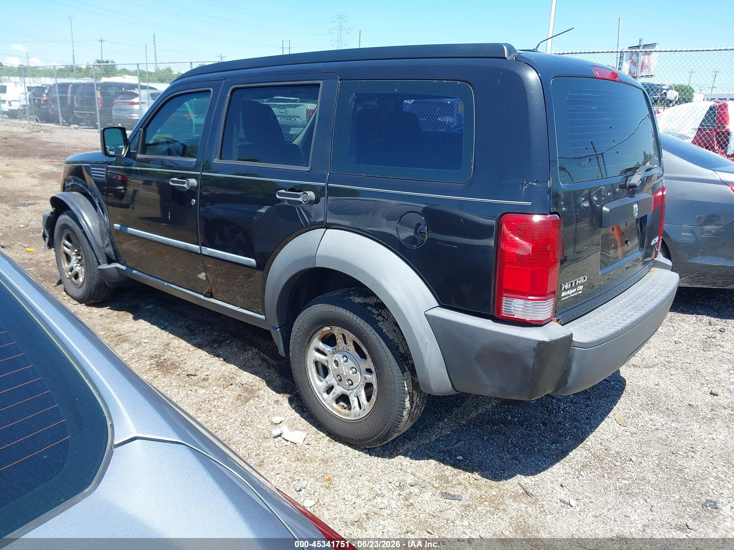 2008 Dodge Nitro Sxt Black vin: 1D8GU28K18W171208