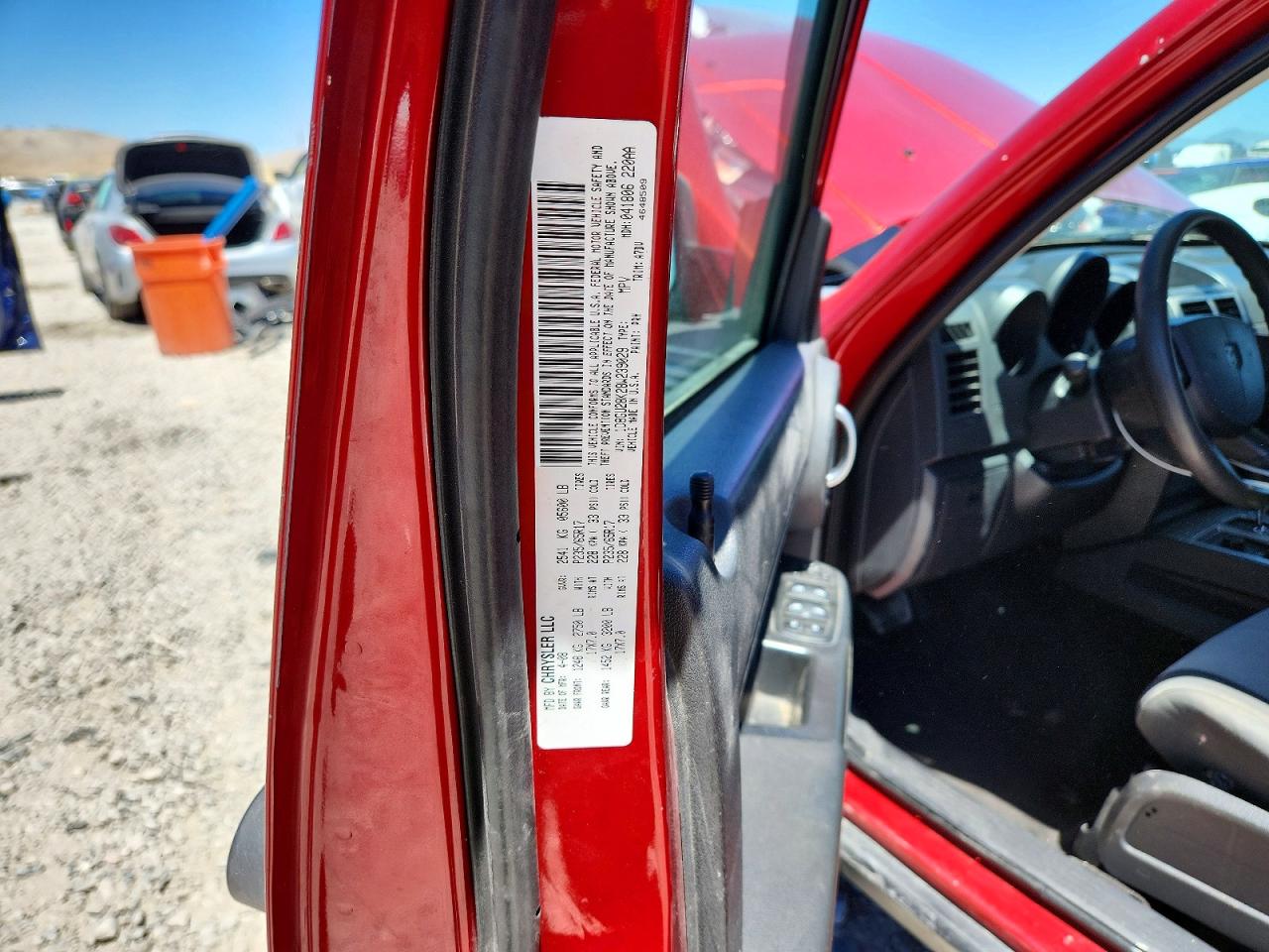 2008 Dodge Nitro Sxt Burgundy vin: 1D8GU28K28W239029