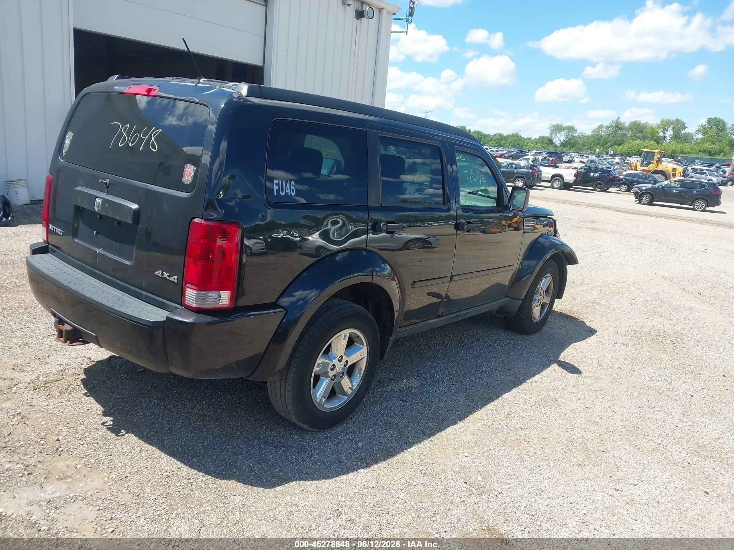 2008 Dodge Nitro Sxt Черный vin: 1D8GU28K28W267087