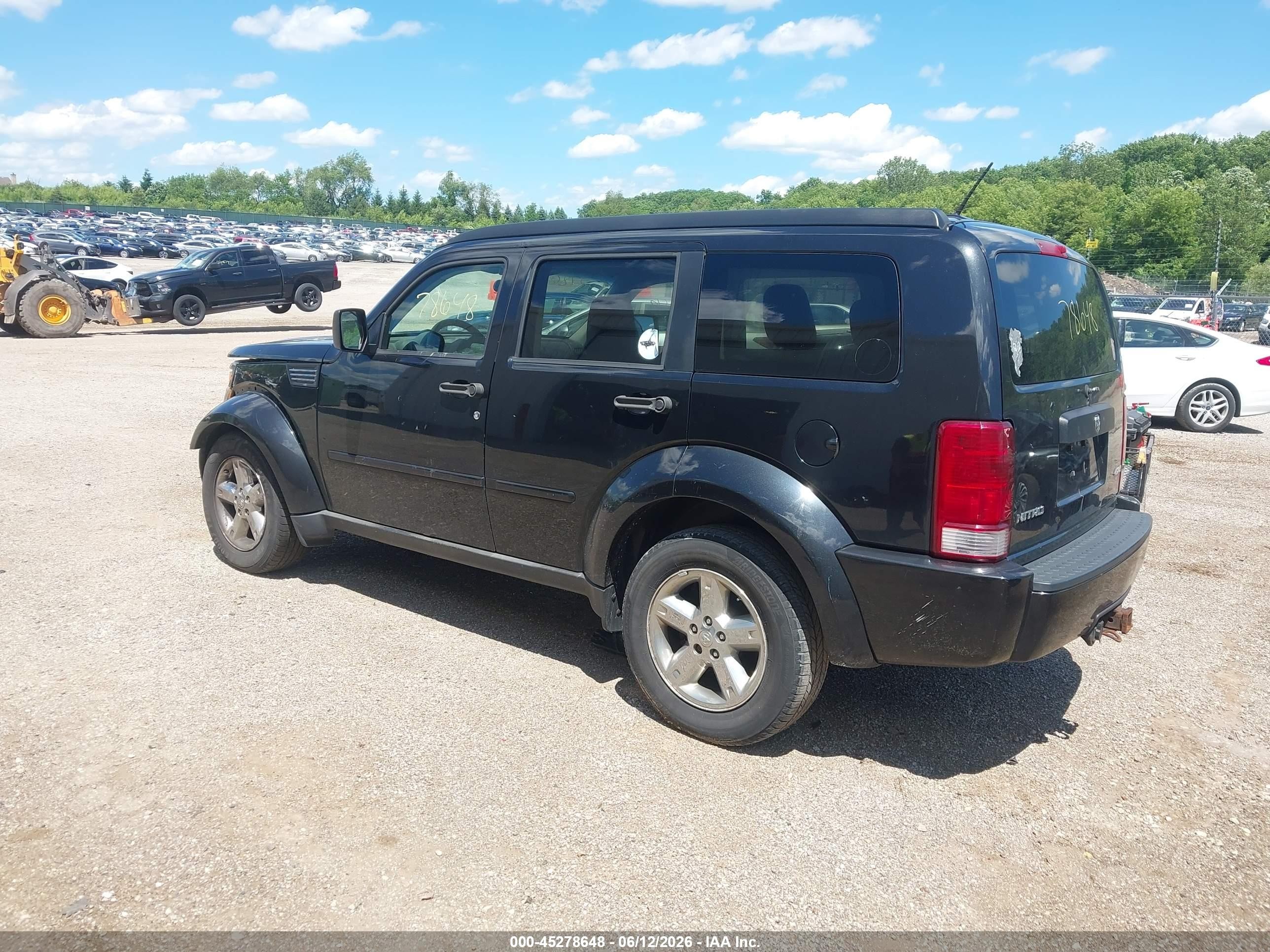 2008 Dodge Nitro Sxt Черный vin: 1D8GU28K28W267087
