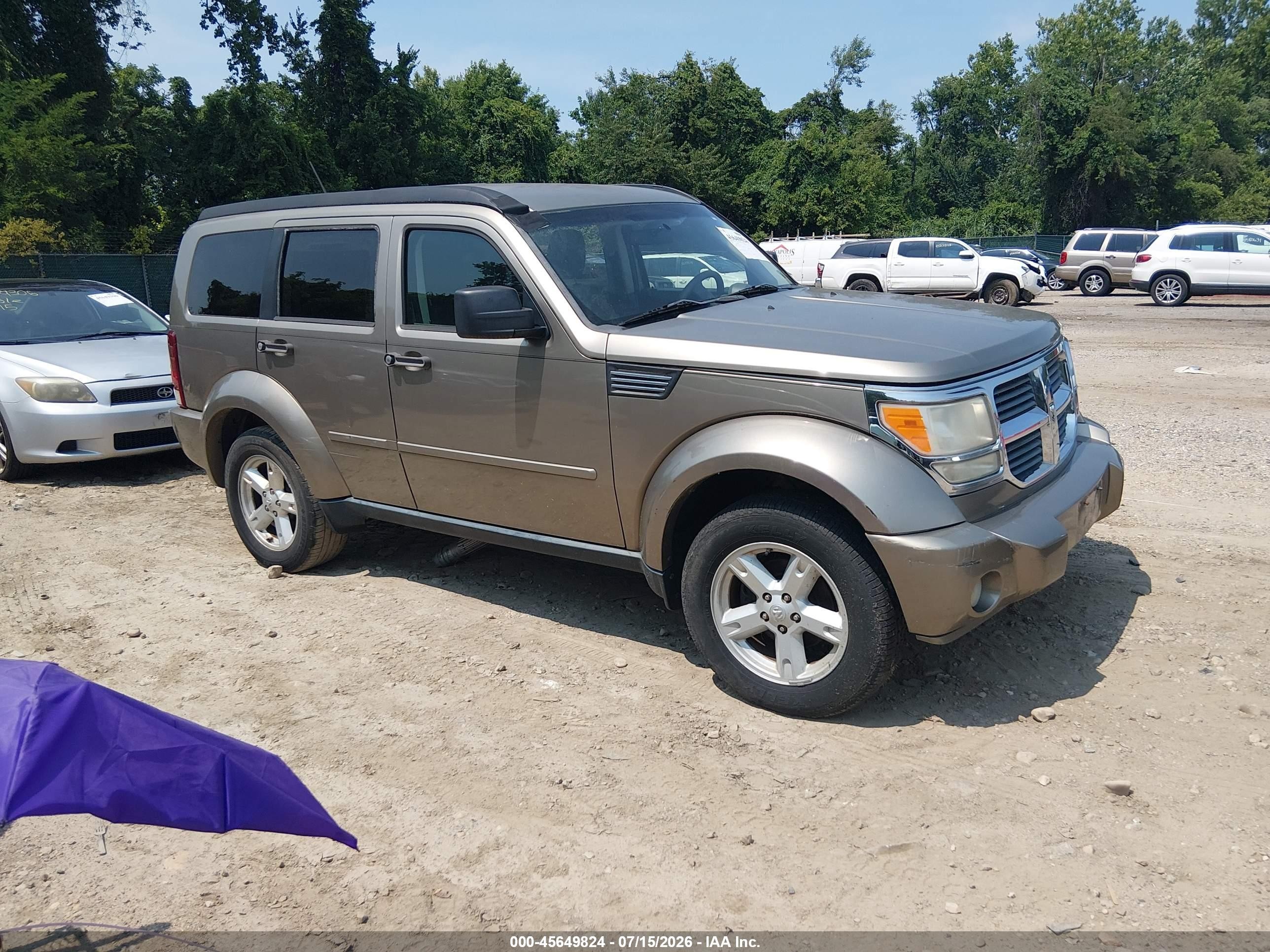 2007 Dodge Nitro Sxt Gray vin: 1D8GU28K37W727548