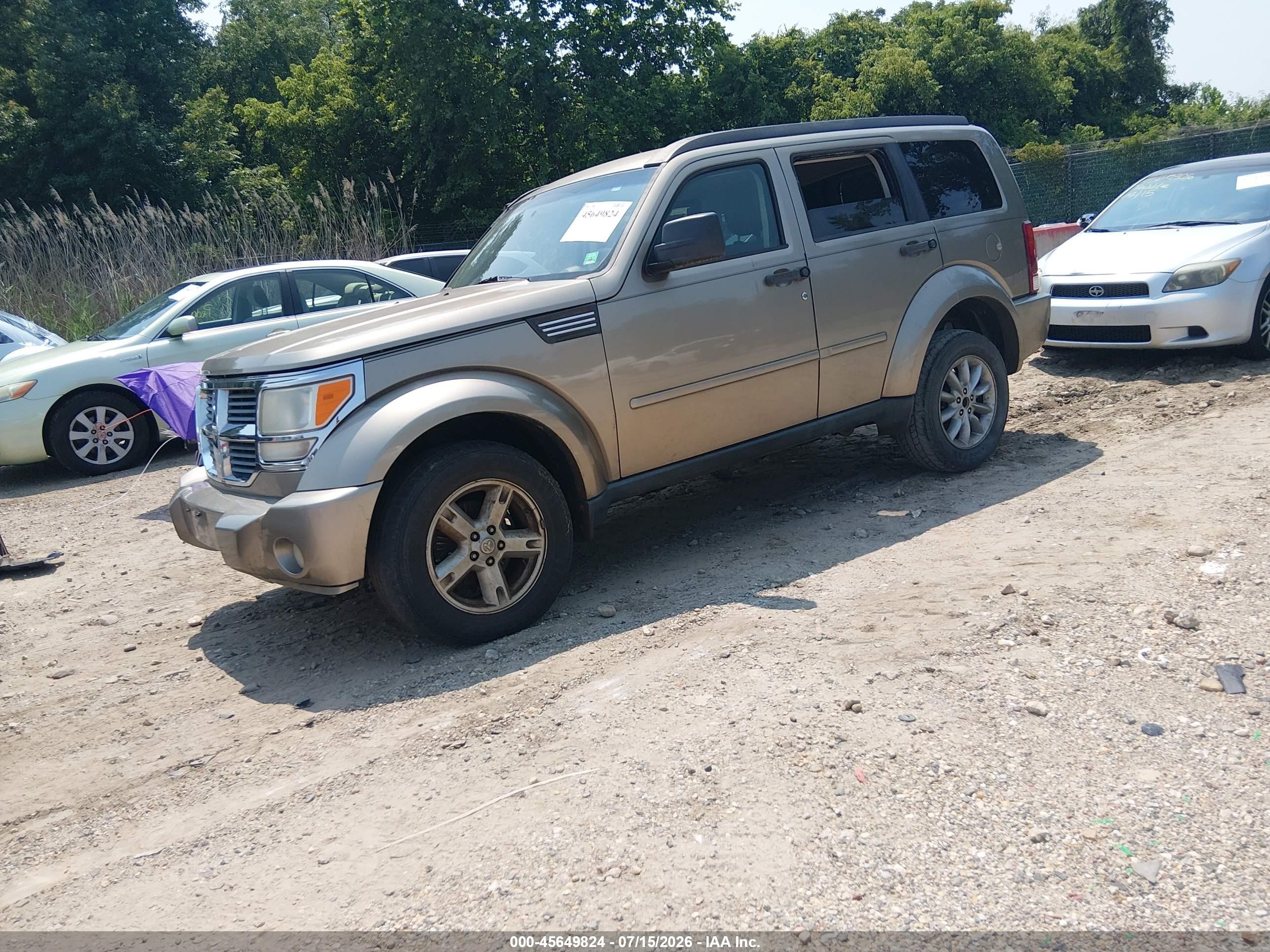 2007 Dodge Nitro Sxt Gray vin: 1D8GU28K37W727548