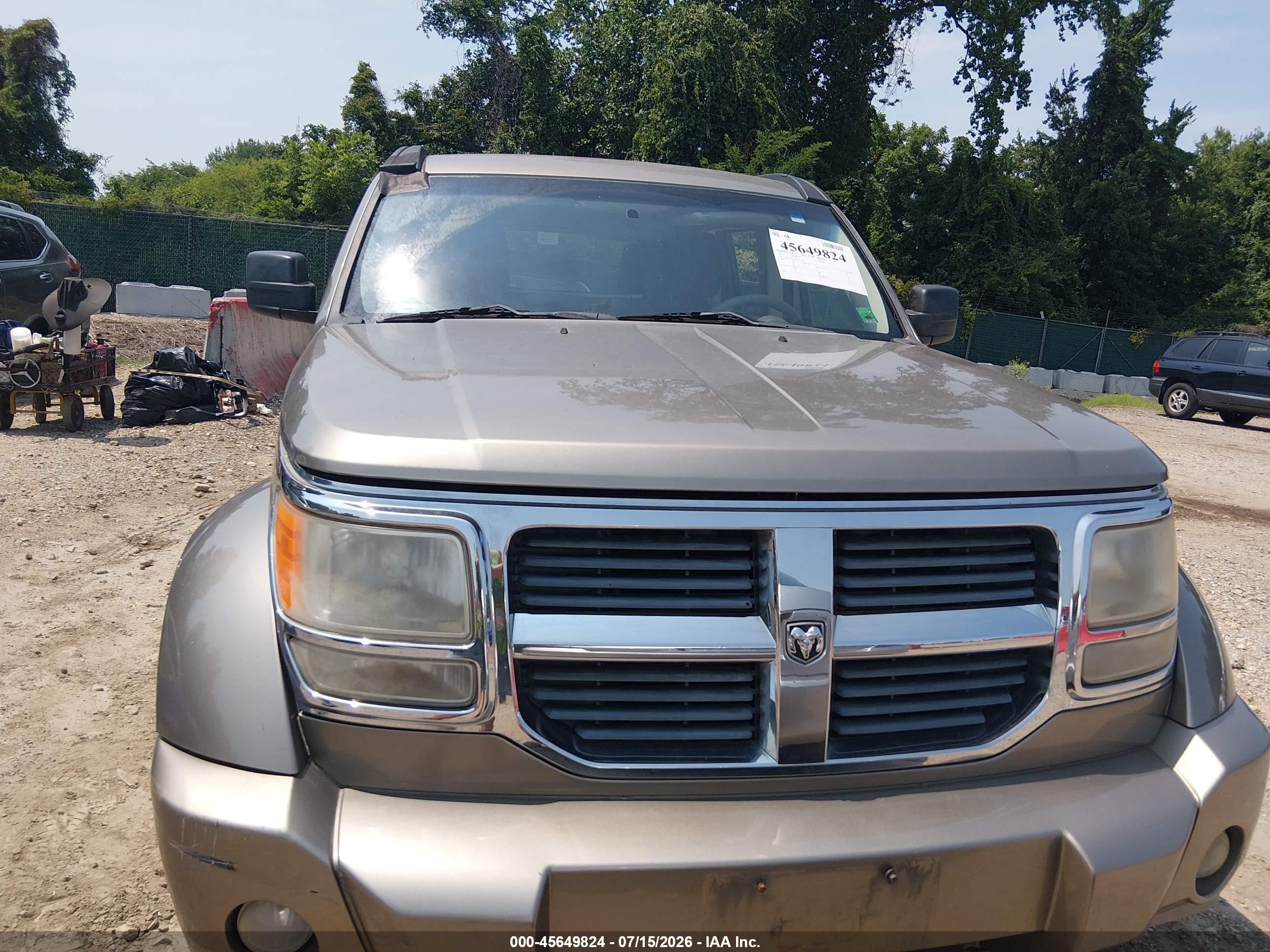 2007 Dodge Nitro Sxt Gray vin: 1D8GU28K37W727548