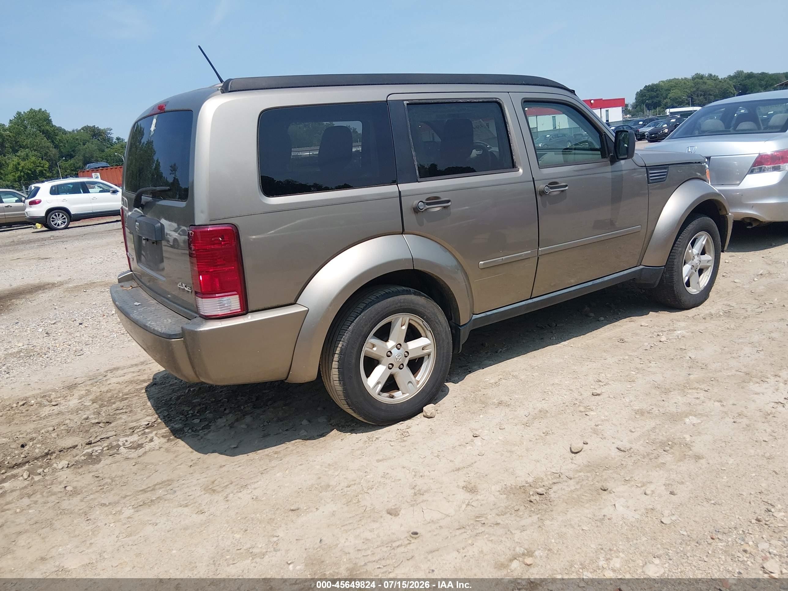 2007 Dodge Nitro Sxt Gray vin: 1D8GU28K37W727548