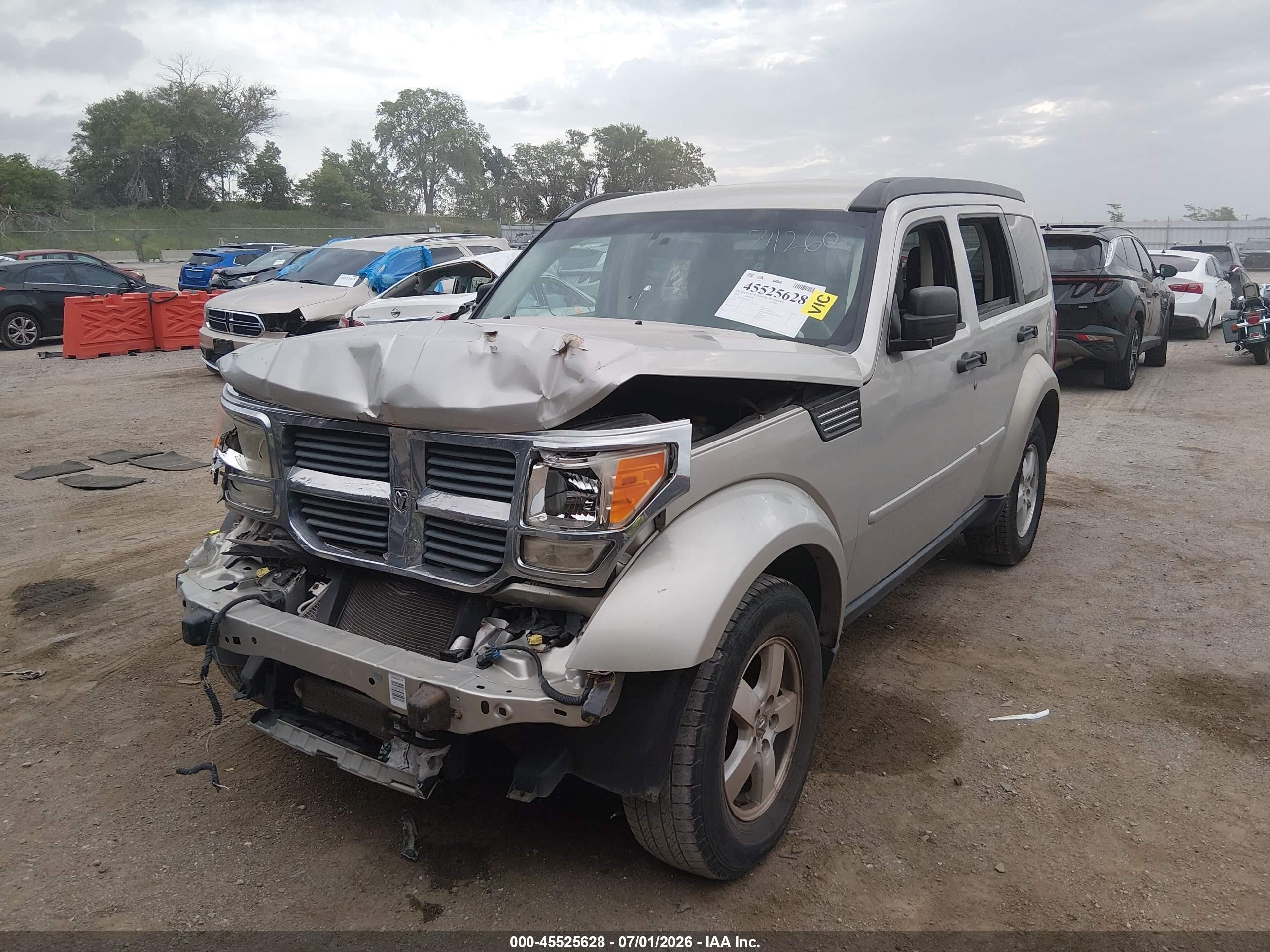 2008 Dodge Nitro Sxt Gray vin: 1D8GU28K48W217744