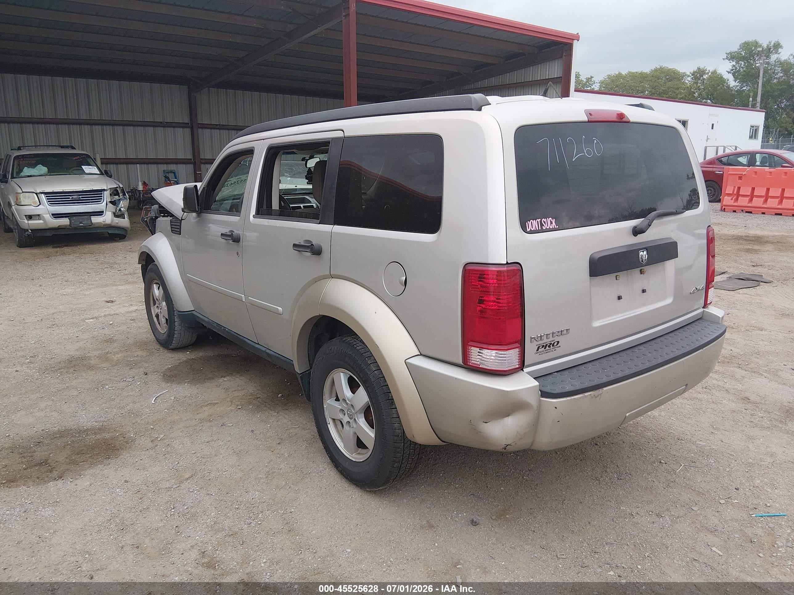 2008 Dodge Nitro Sxt Gray vin: 1D8GU28K48W217744
