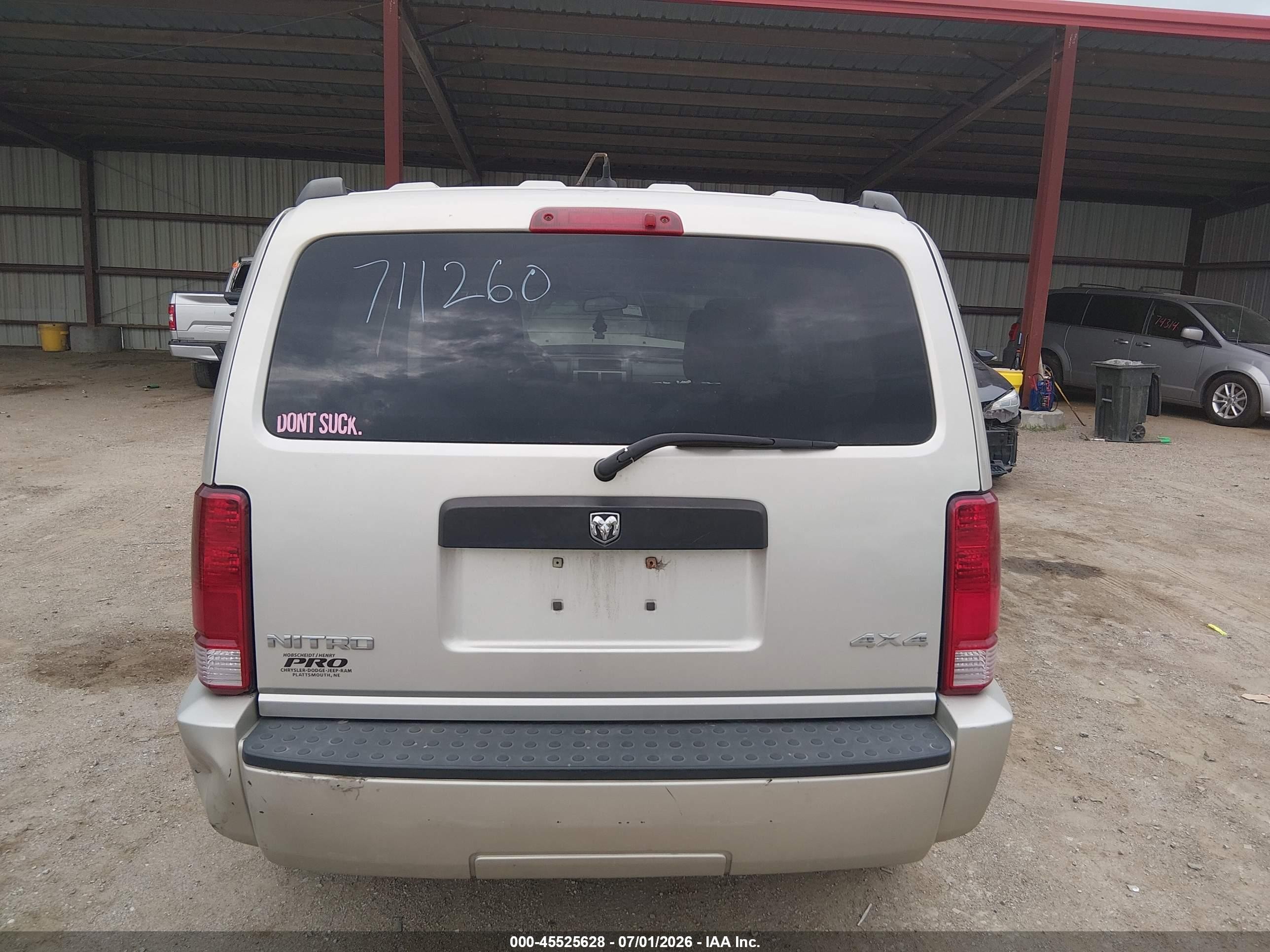 2008 Dodge Nitro Sxt Gray vin: 1D8GU28K48W217744