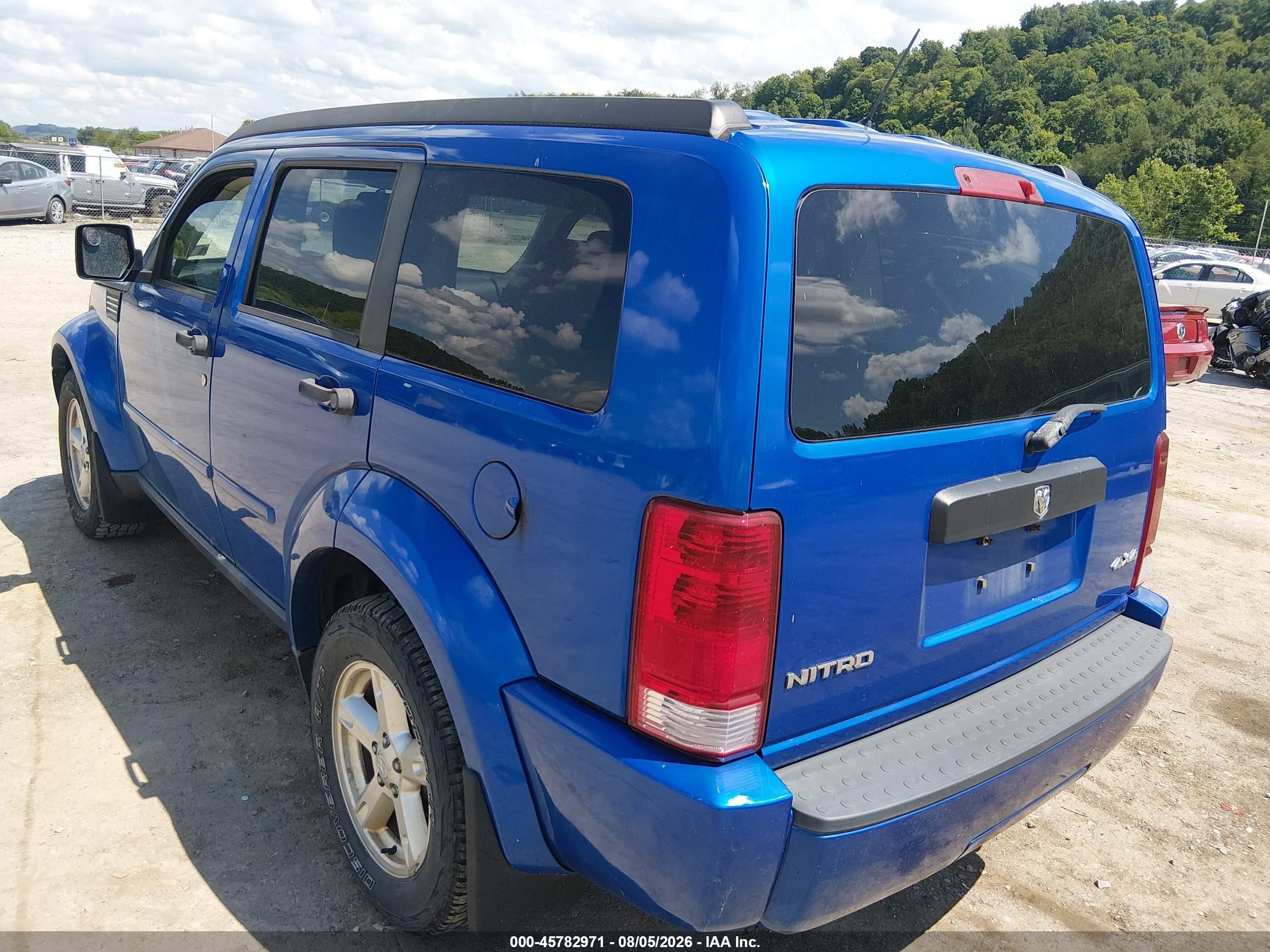 2008 Dodge Nitro Sxt Blue vin: 1D8GU28K58W126885