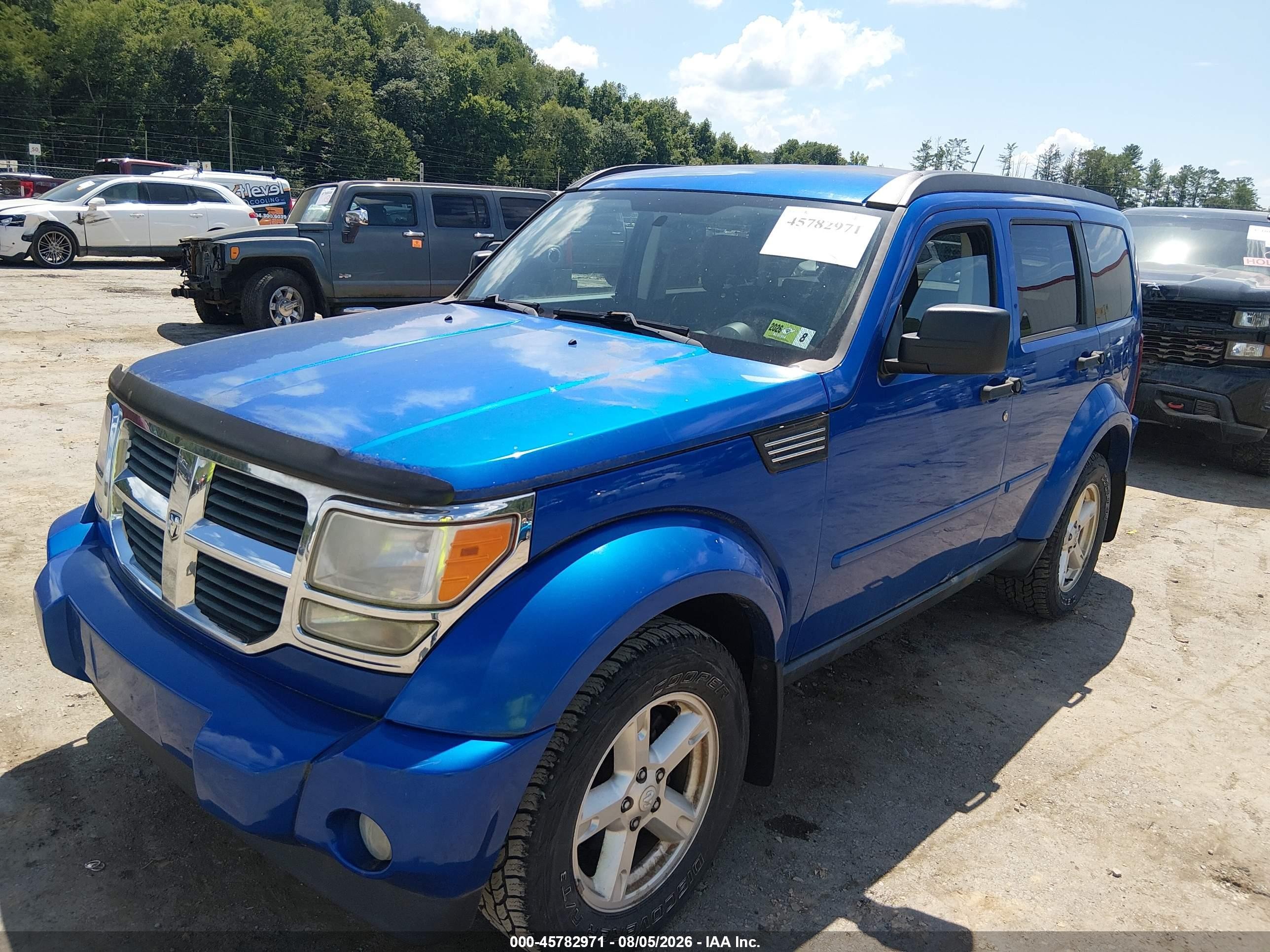 2008 Dodge Nitro Sxt Blue vin: 1D8GU28K58W126885