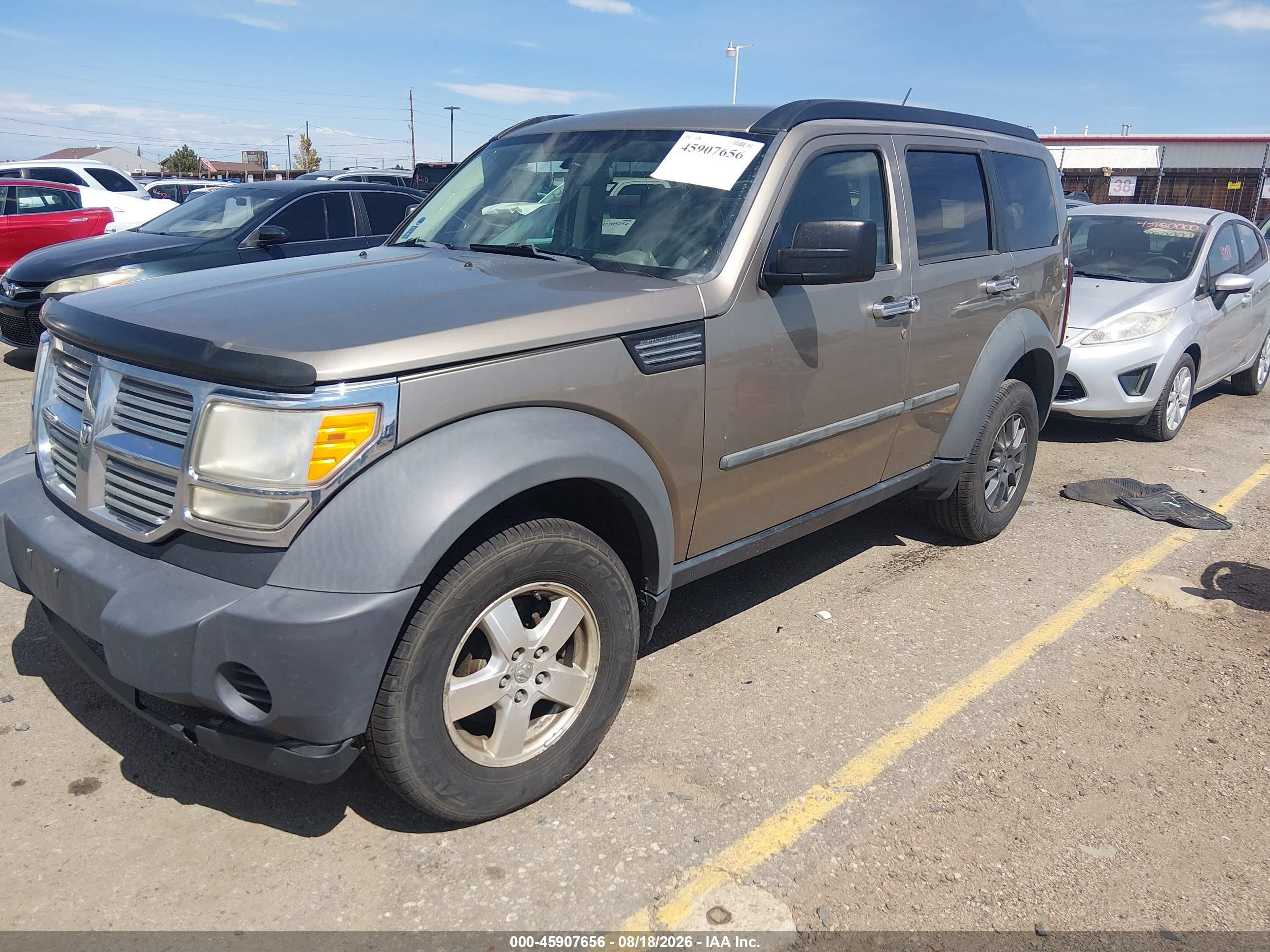 2007 Dodge Nitro Sxt Tan vin: 1D8GU28K67W587611