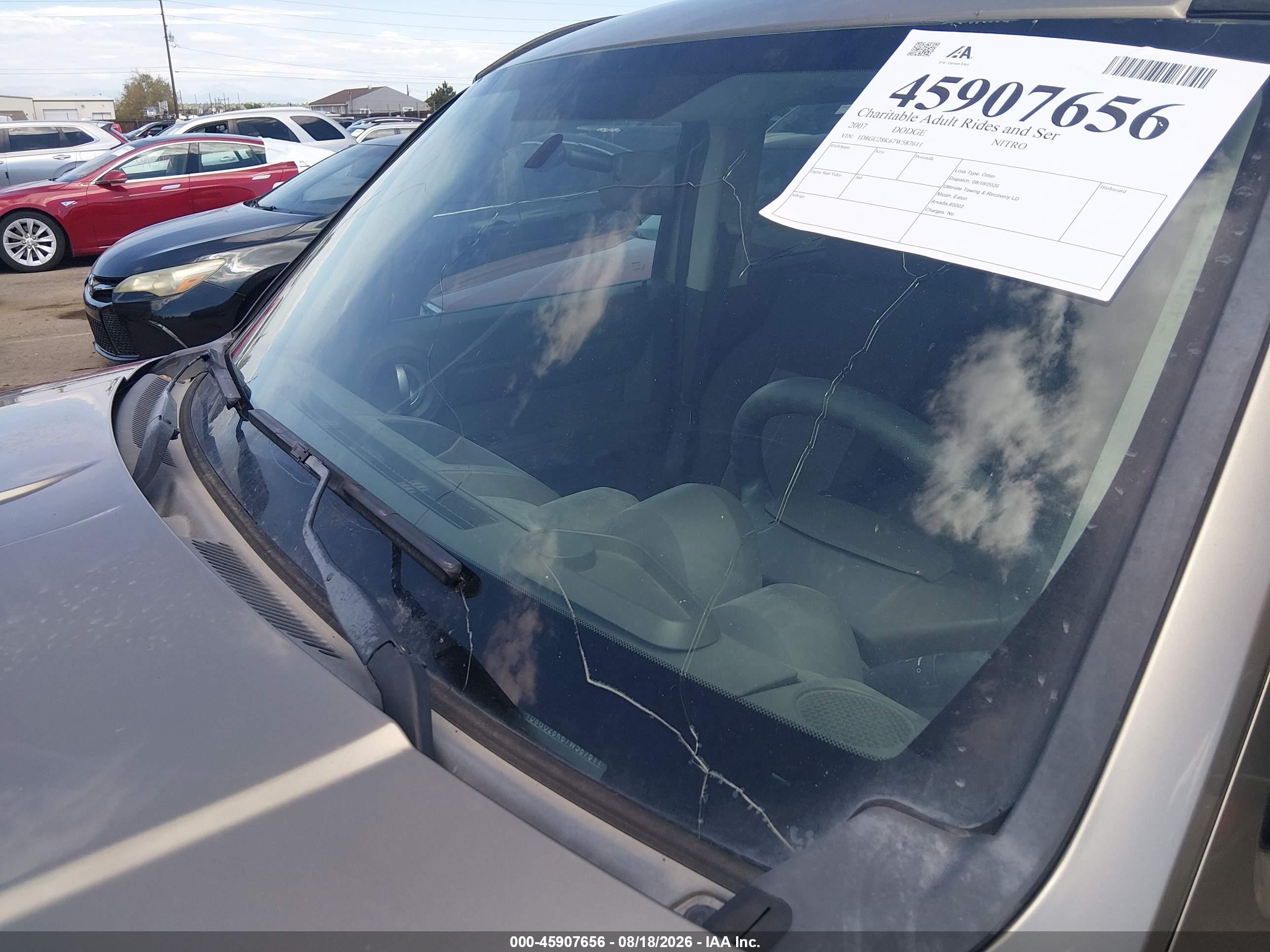 2007 Dodge Nitro Sxt Tan vin: 1D8GU28K67W587611