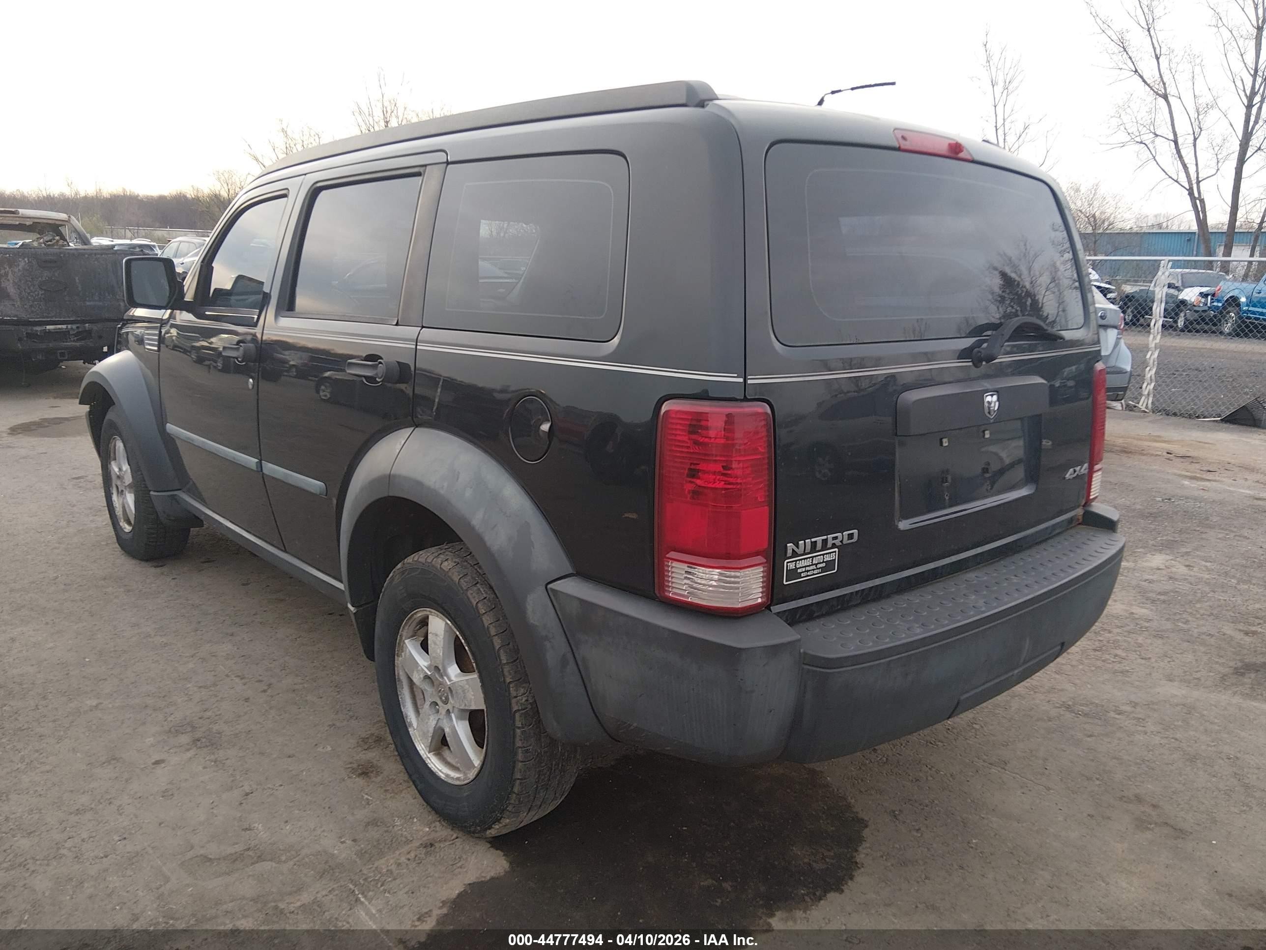 2008 Dodge Nitro Sxt Black vin: 1D8GU28K68W243181