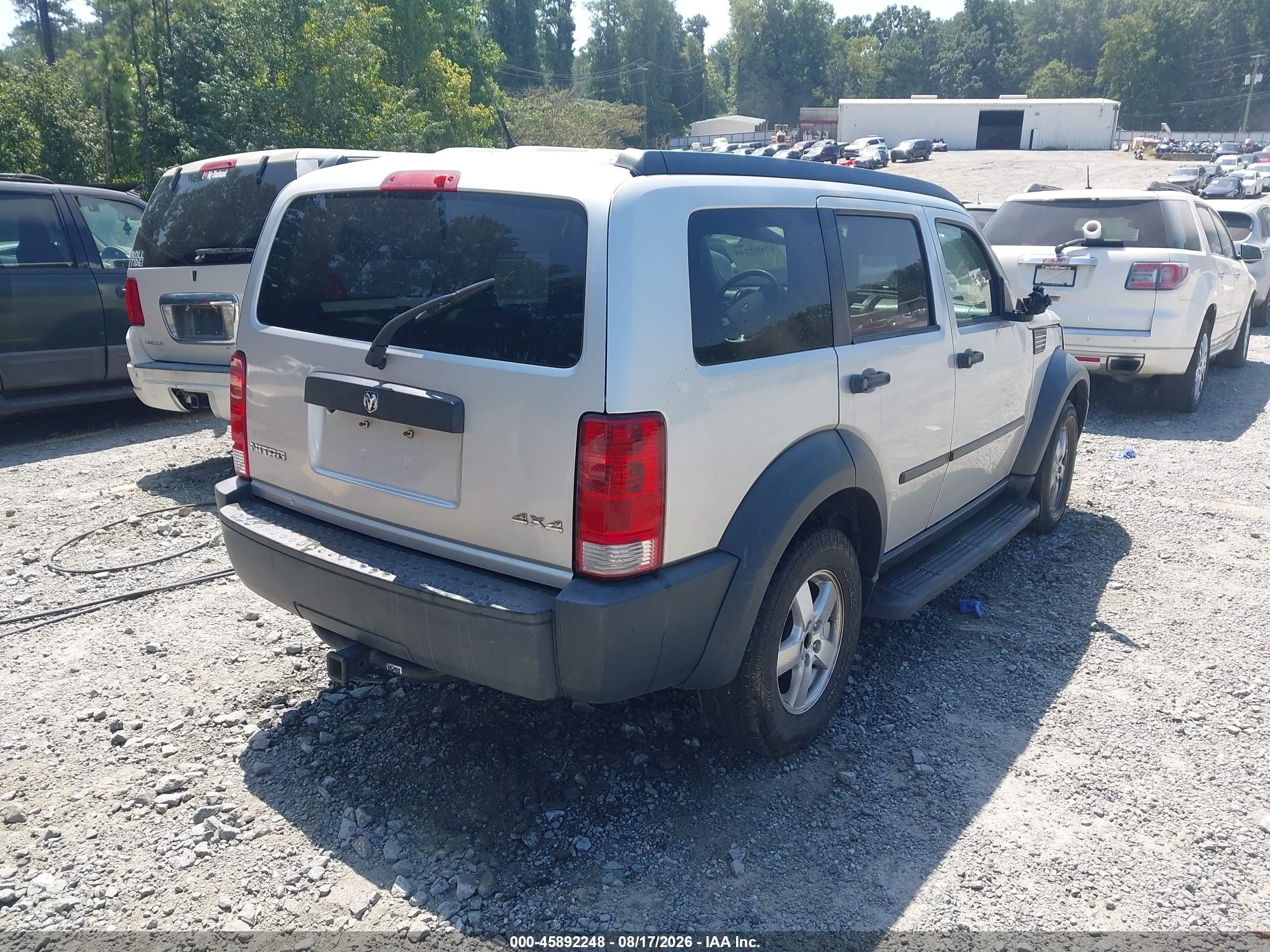2007 Dodge Nitro Sxt Gray vin: 1D8GU28K77W581901