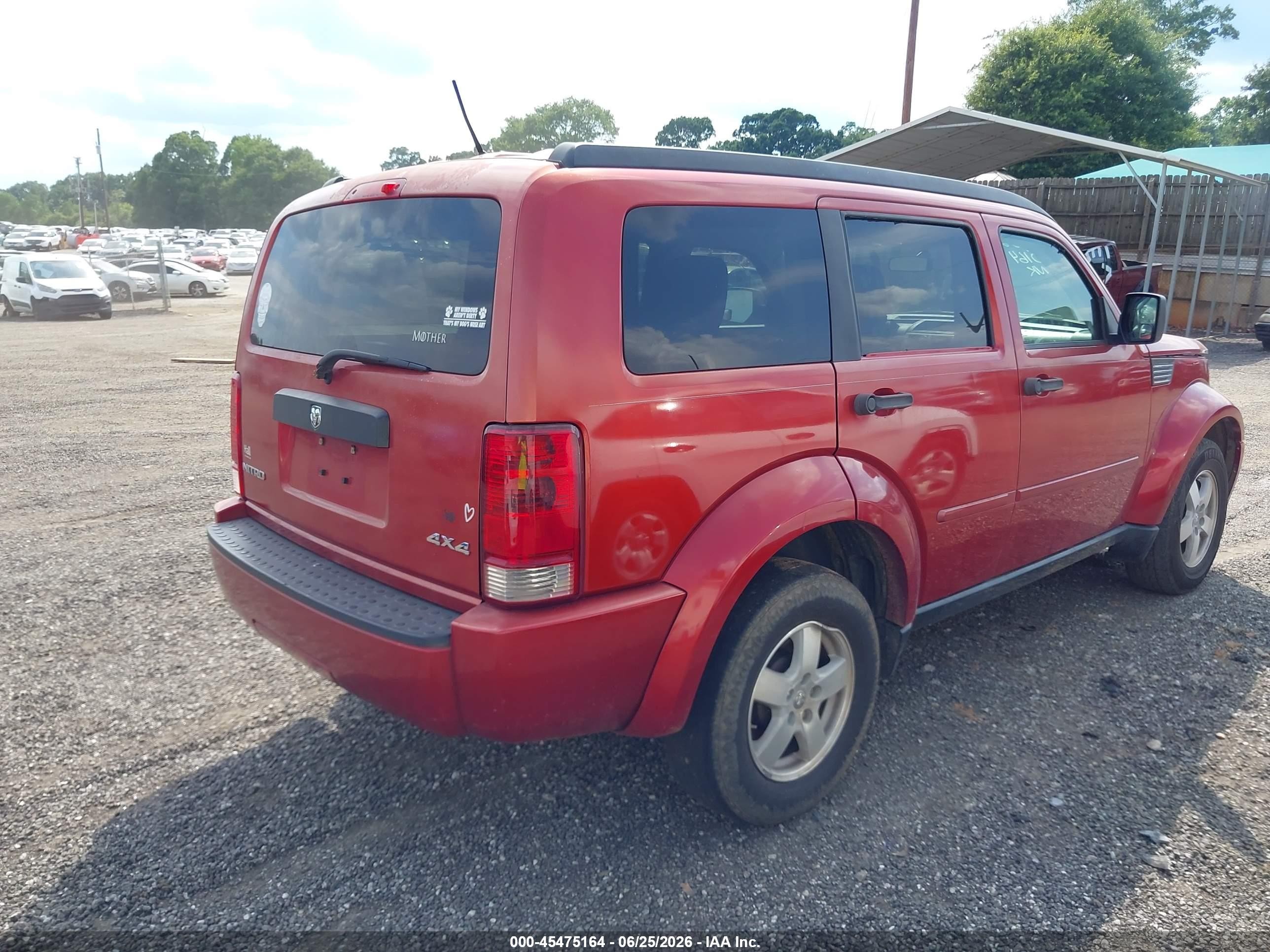 2008 Dodge Nitro Sxt Red vin: 1D8GU28K78W104967