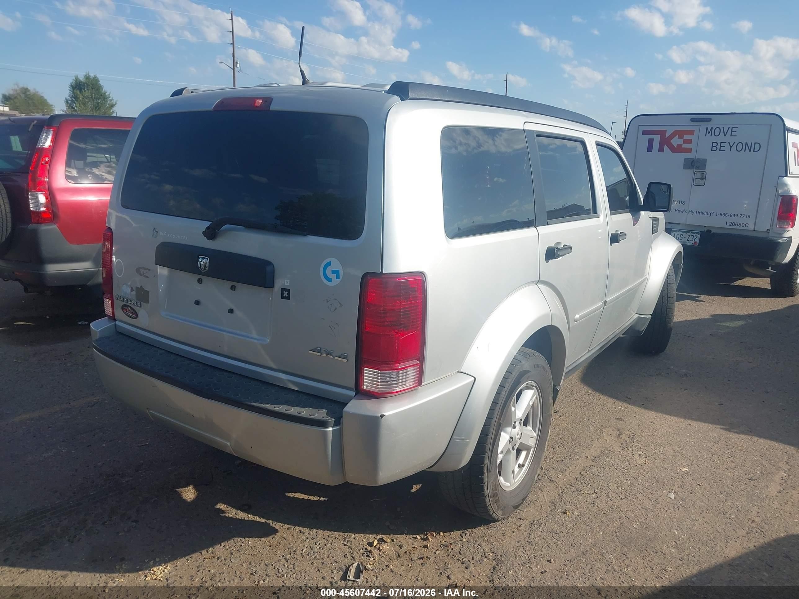 2008 Dodge Nitro Sxt Gray vin: 1D8GU28K78W168345