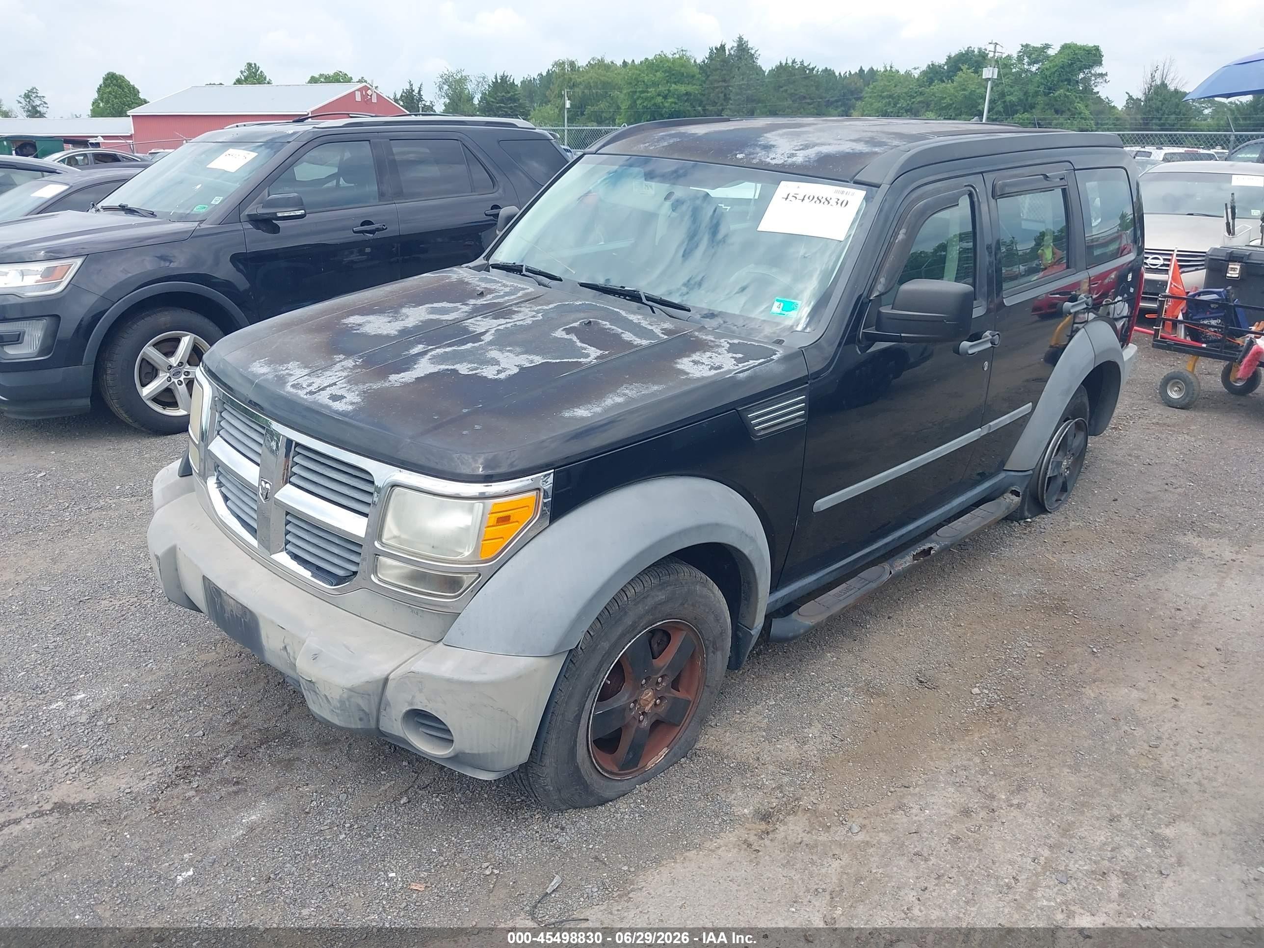 2007 Dodge Nitro Sxt Black vin: 1D8GU28KX7W529212