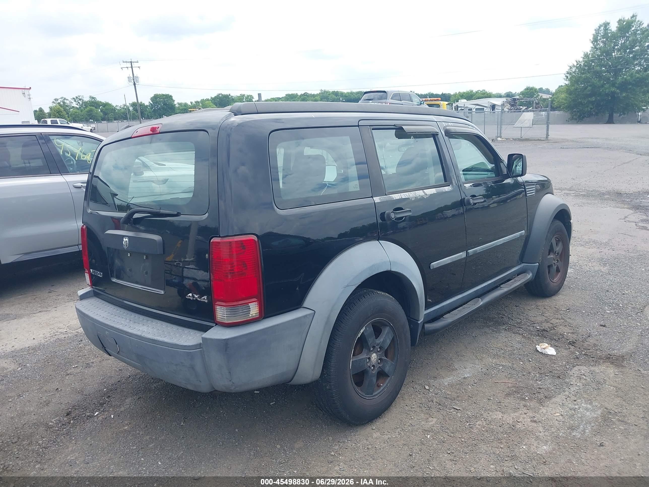 2007 Dodge Nitro Sxt Black vin: 1D8GU28KX7W529212