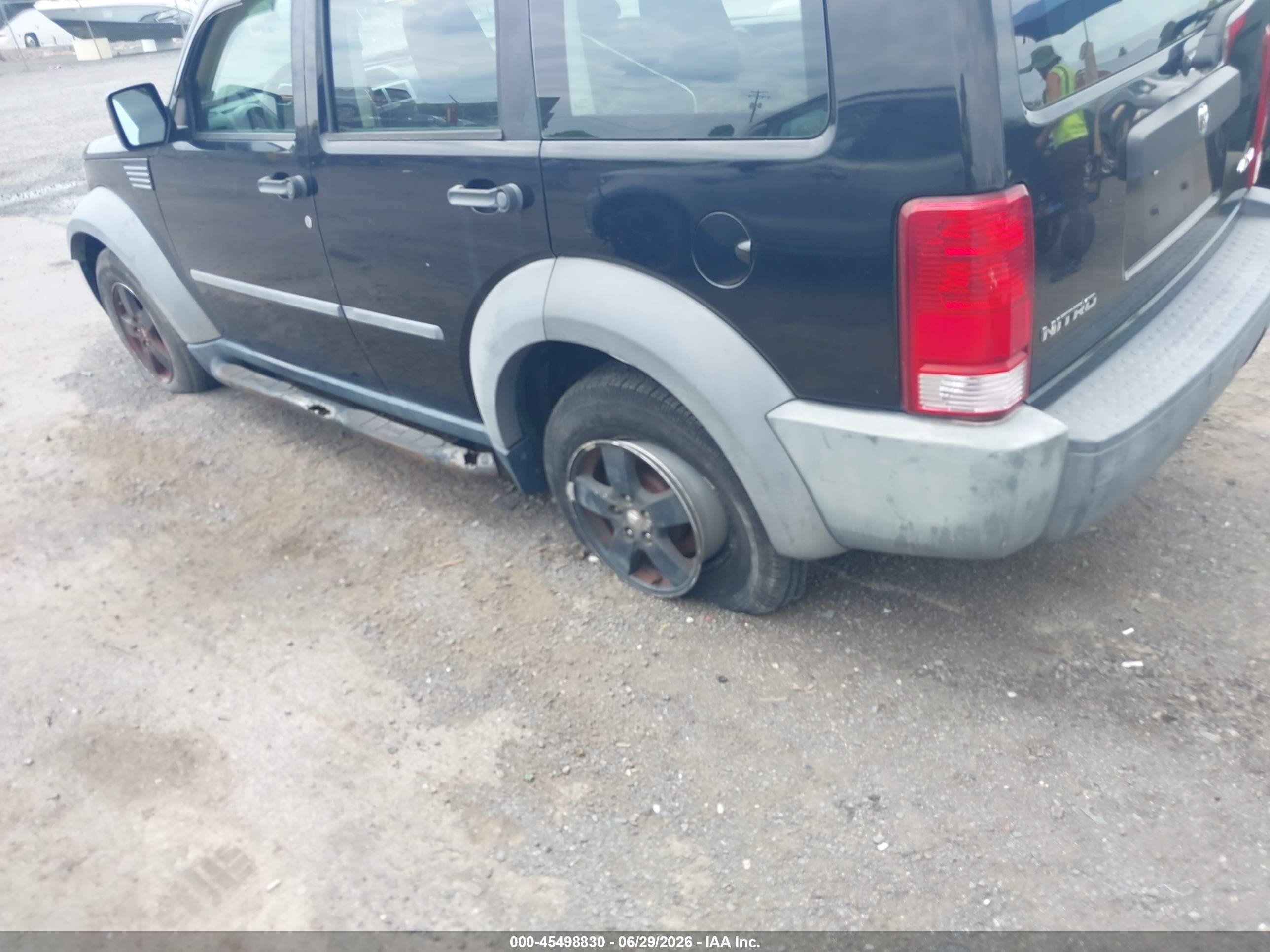 2007 Dodge Nitro Sxt Black vin: 1D8GU28KX7W529212