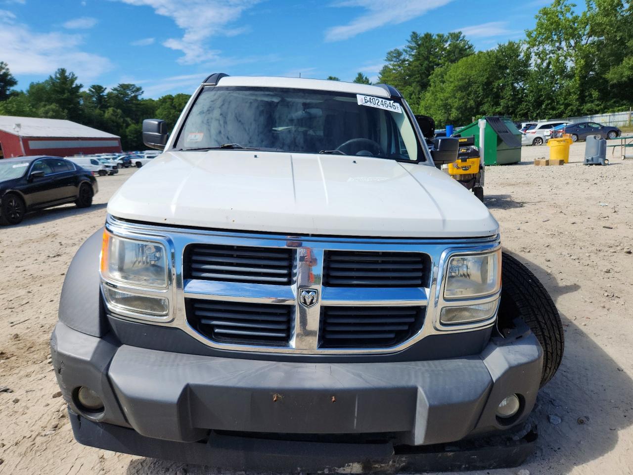 2007 Dodge Nitro Sxt White vin: 1D8GU28KX7W601932