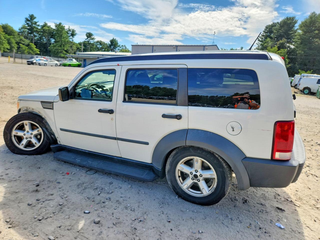 2007 Dodge Nitro Sxt White vin: 1D8GU28KX7W601932