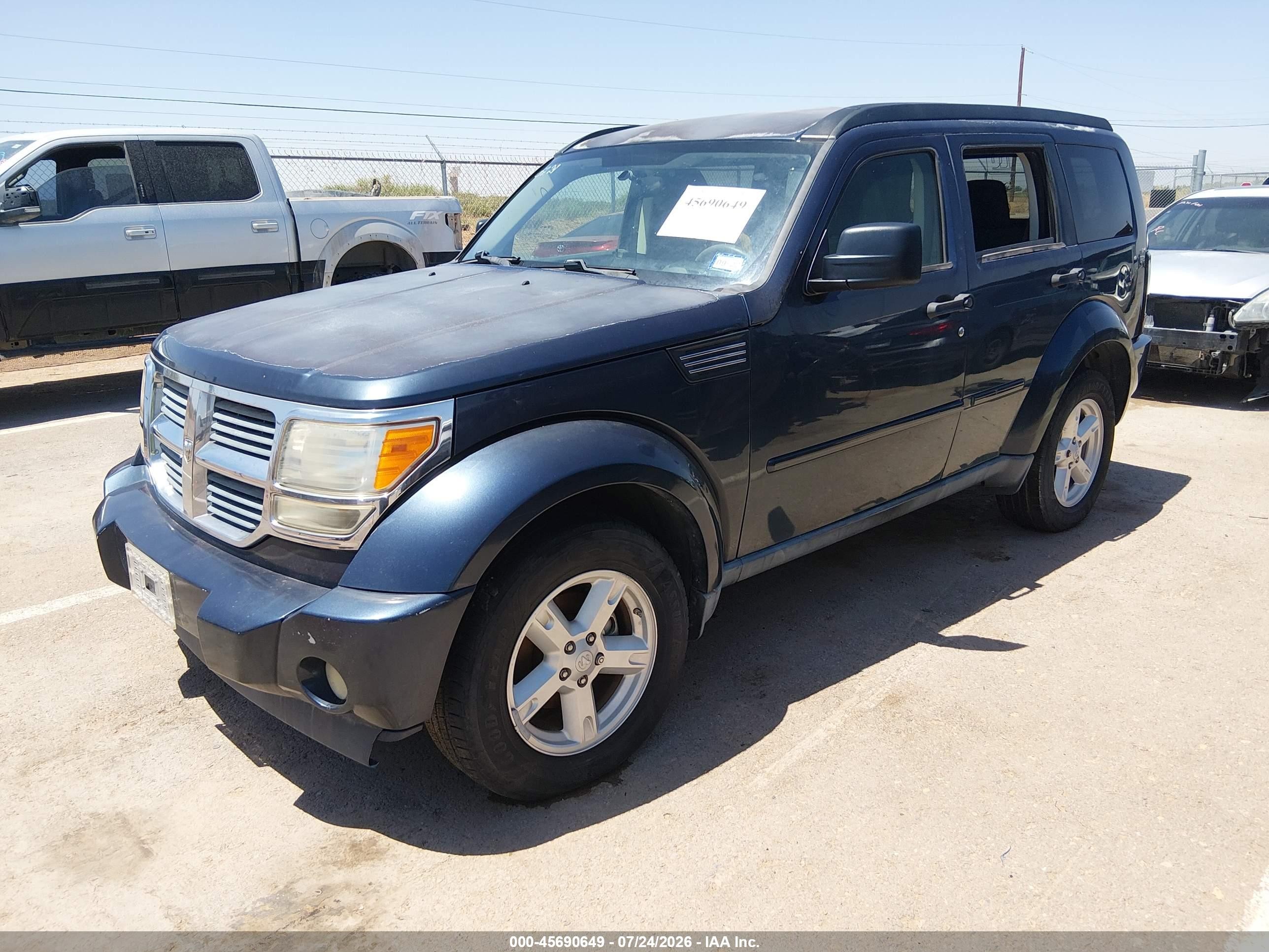 2008 Dodge Nitro Sxt Blue vin: 1D8GU28KX8W197418