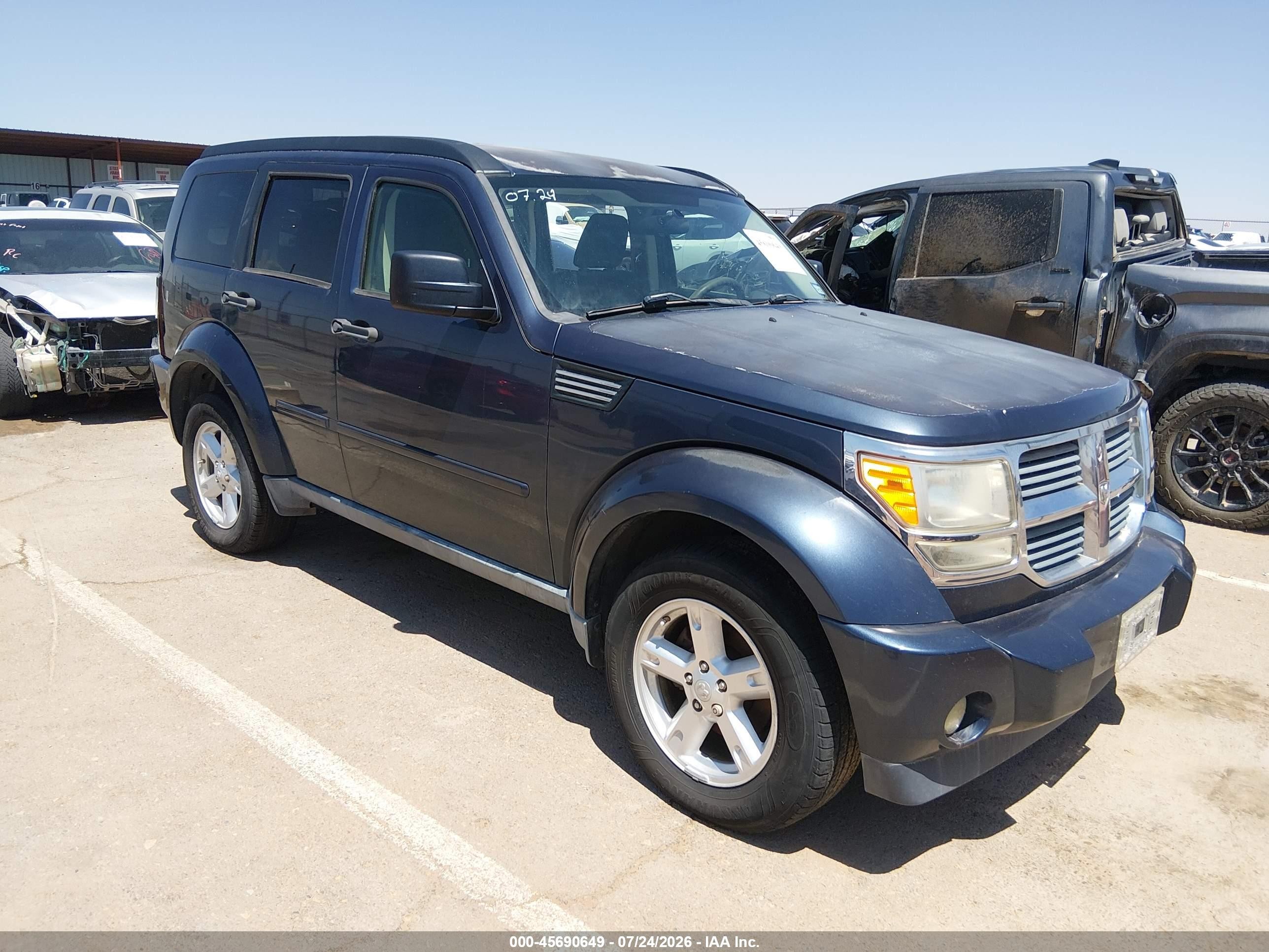 2008 Dodge Nitro Sxt Blue vin: 1D8GU28KX8W197418
