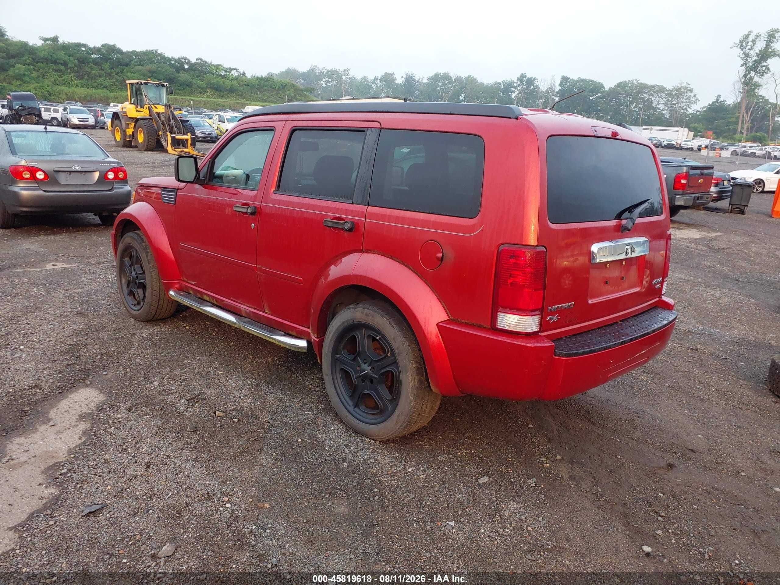 2007 Dodge Nitro Slt/rt Red vin: 1D8GU586X7W607346
