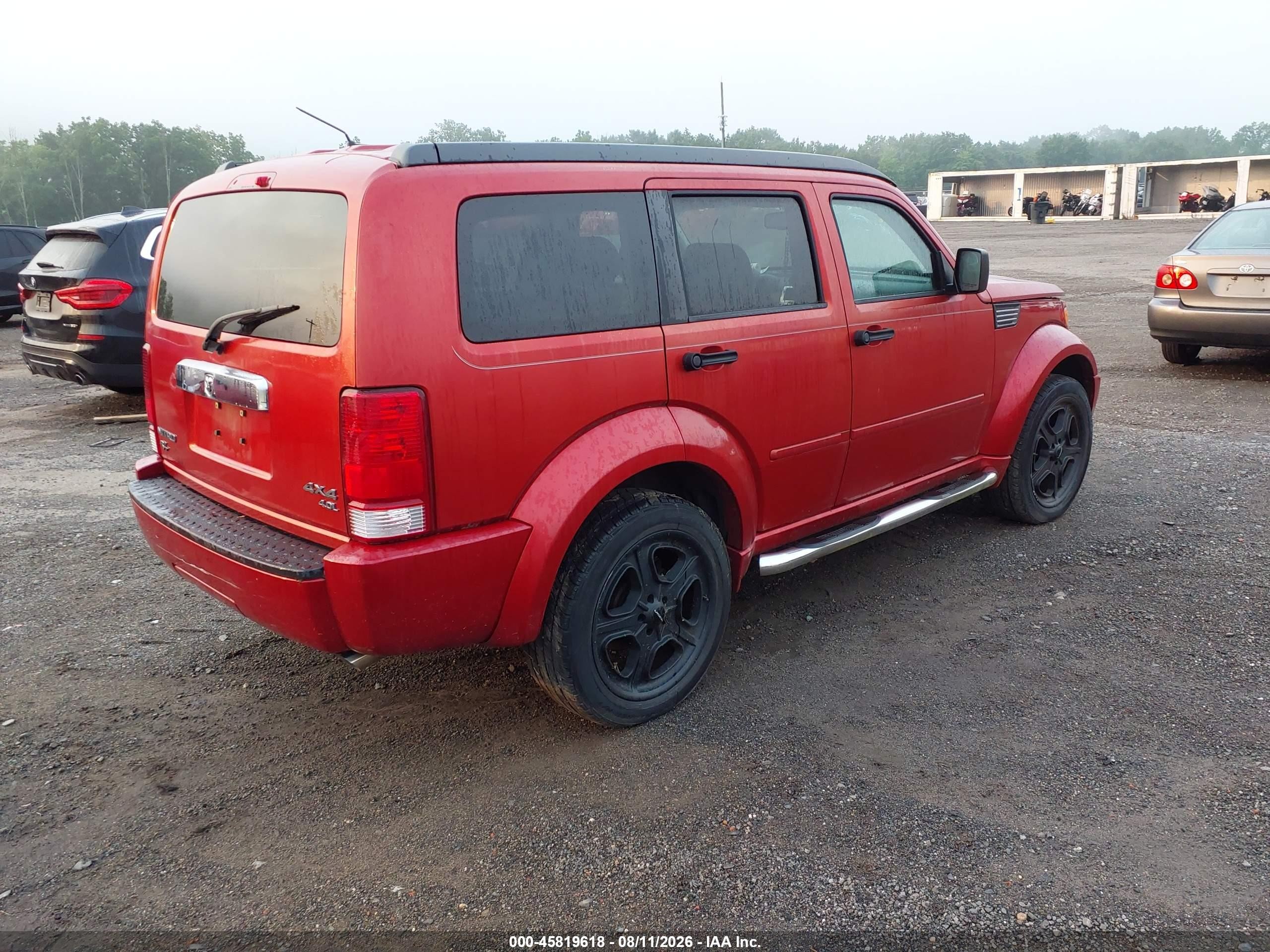 2007 Dodge Nitro Slt/rt Red vin: 1D8GU586X7W607346