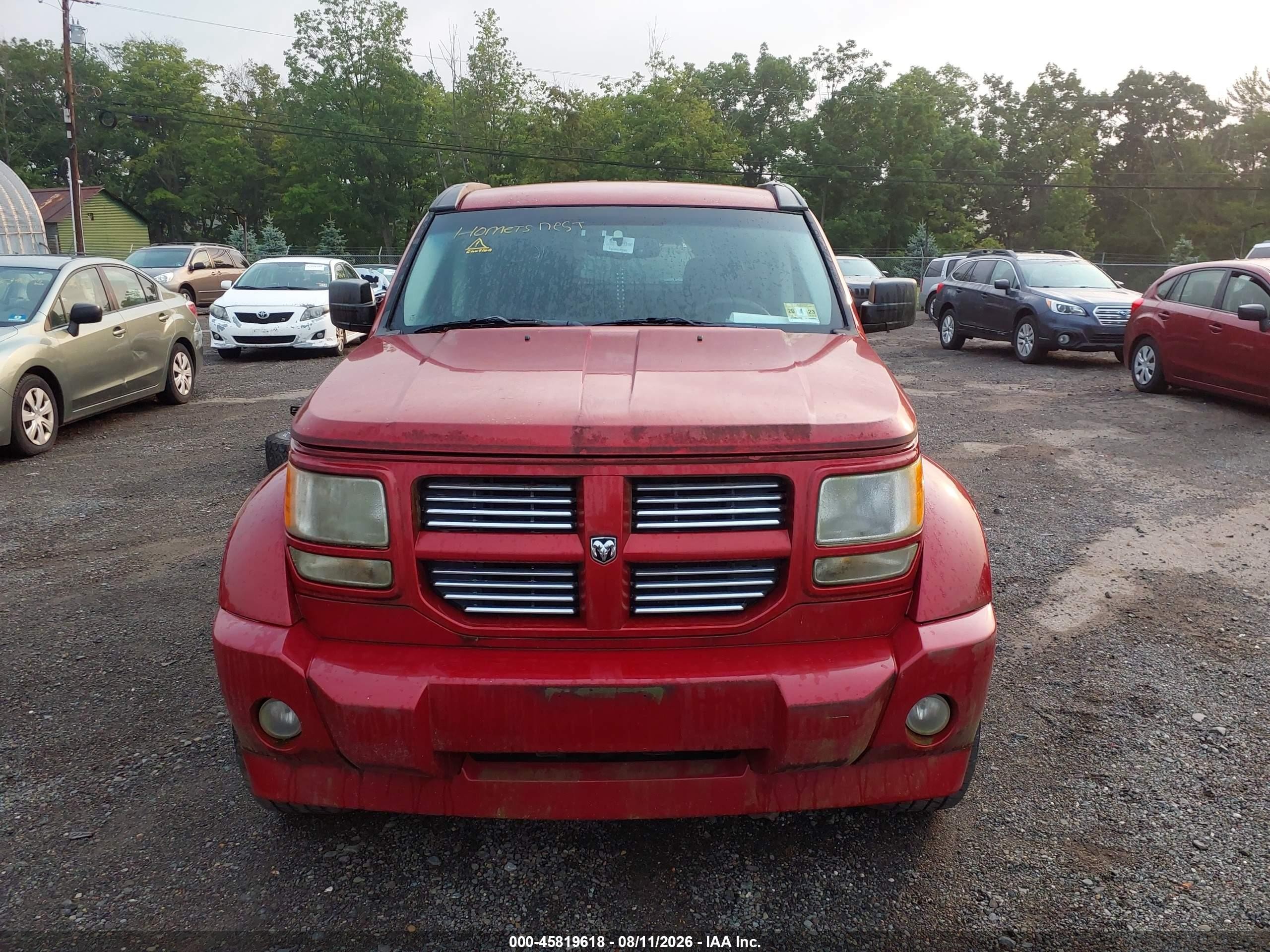2007 Dodge Nitro Slt/rt Red vin: 1D8GU586X7W607346