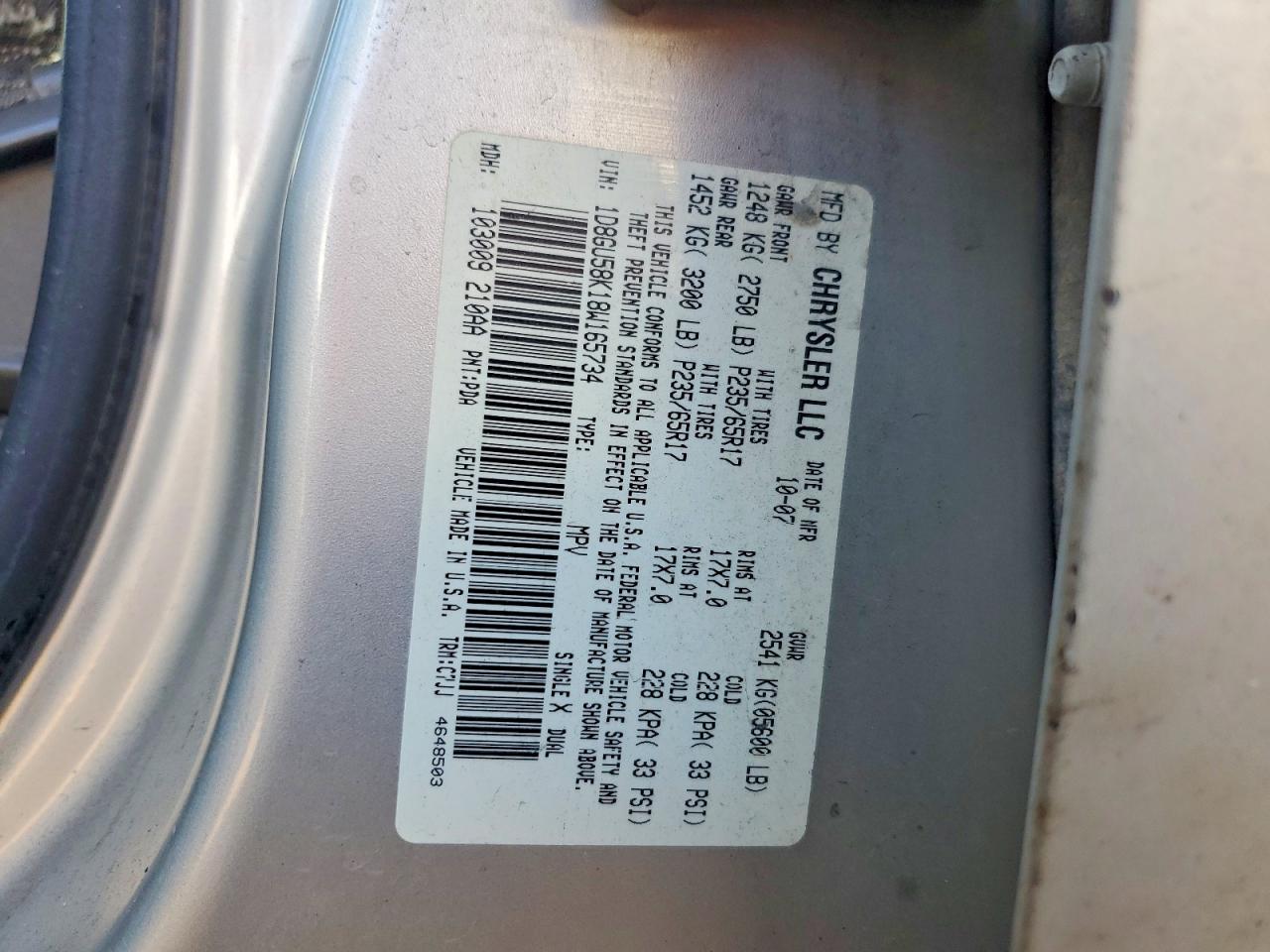 2008 Dodge Nitro Slt Silver vin: 1D8GU58K18W165734