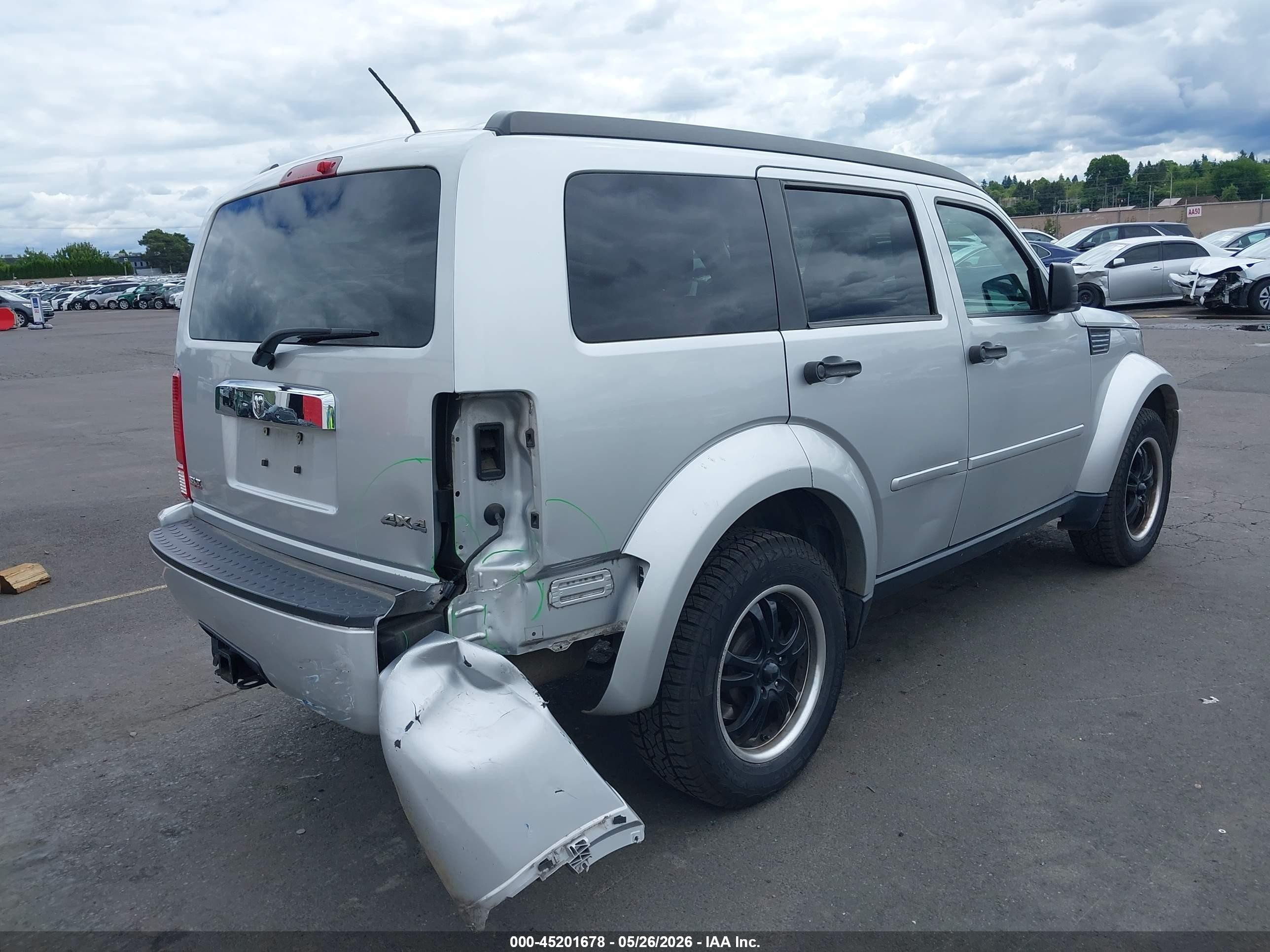 2007 Dodge Nitro Slt/rt Silver vin: 1D8GU58K27W677954