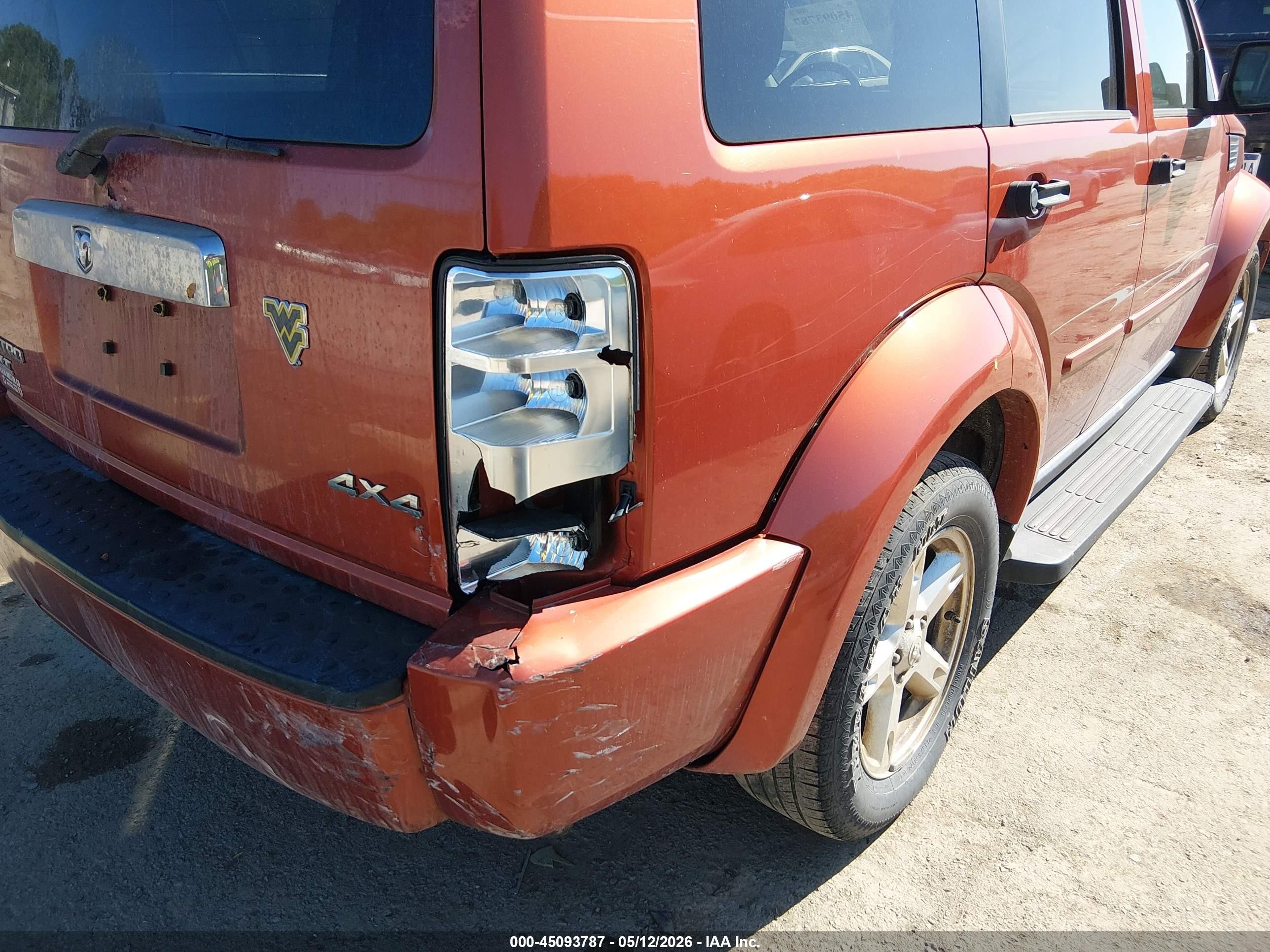 2007 Dodge Nitro Slt/rt Orange vin: 1D8GU58K37W613647