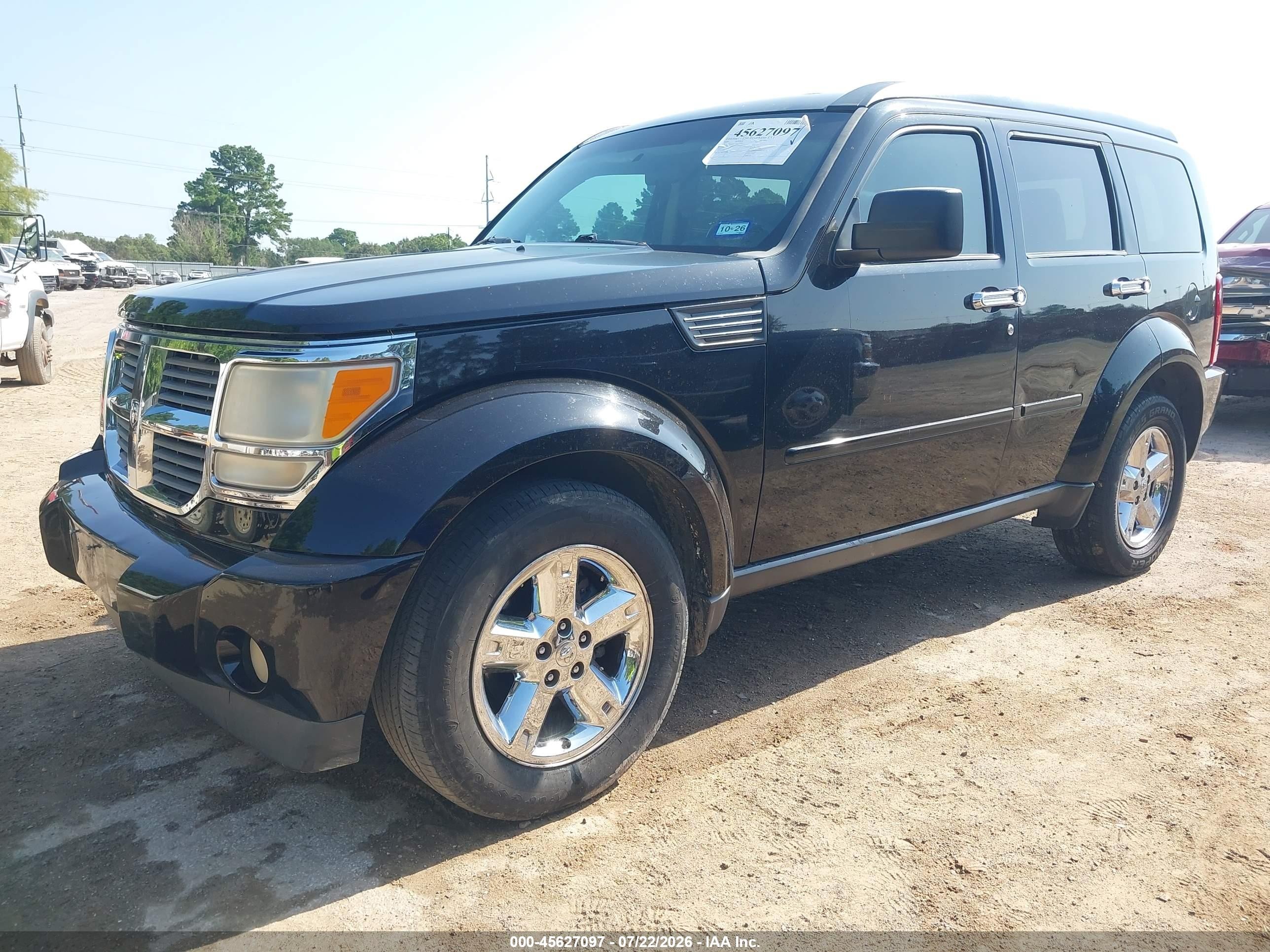 2007 Dodge Nitro Slt Черный vin: 1D8GU58K47W555516