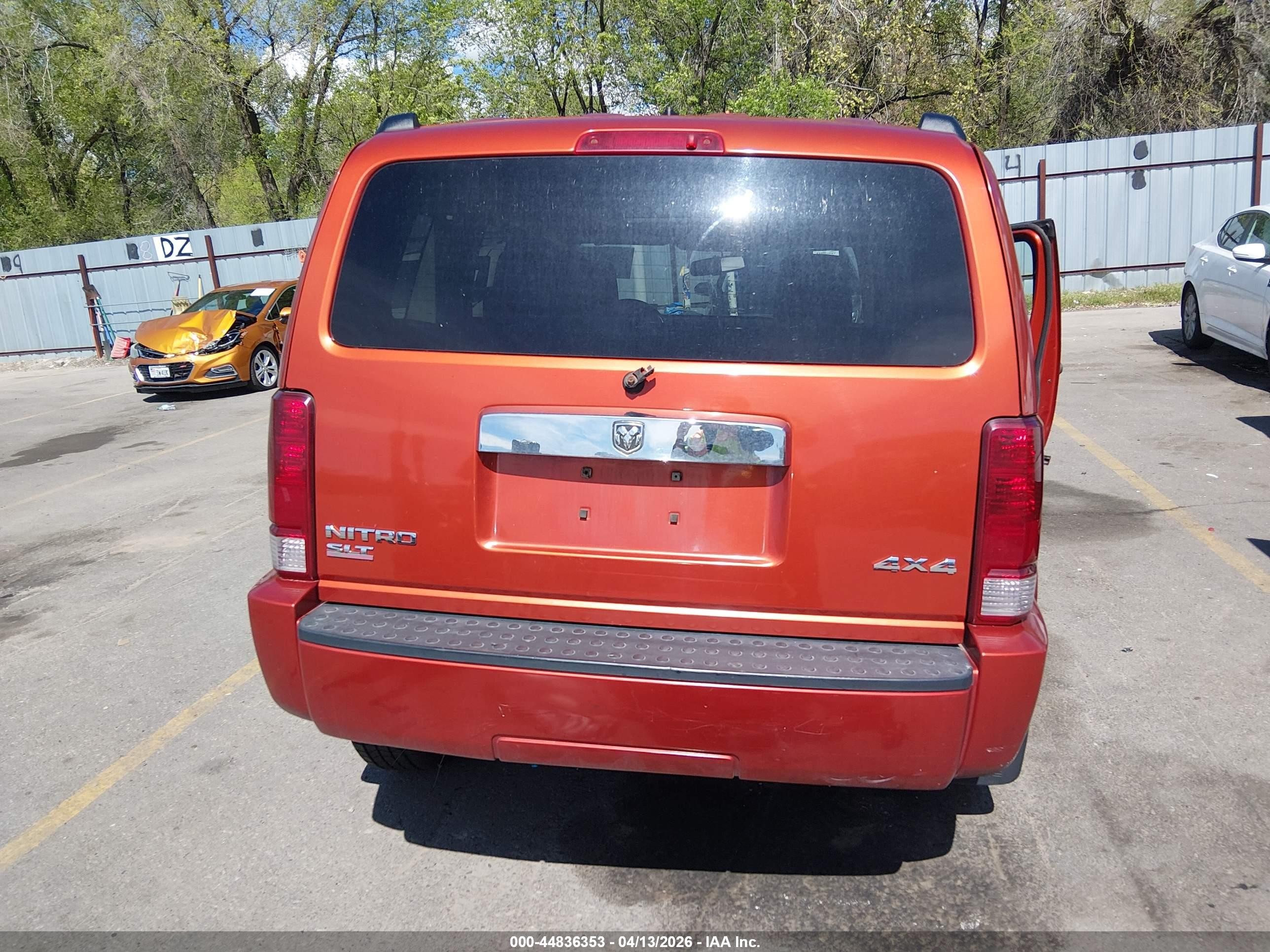 2008 Dodge Nitro Slt/rt Orange vin: 1D8GU58K48W202727