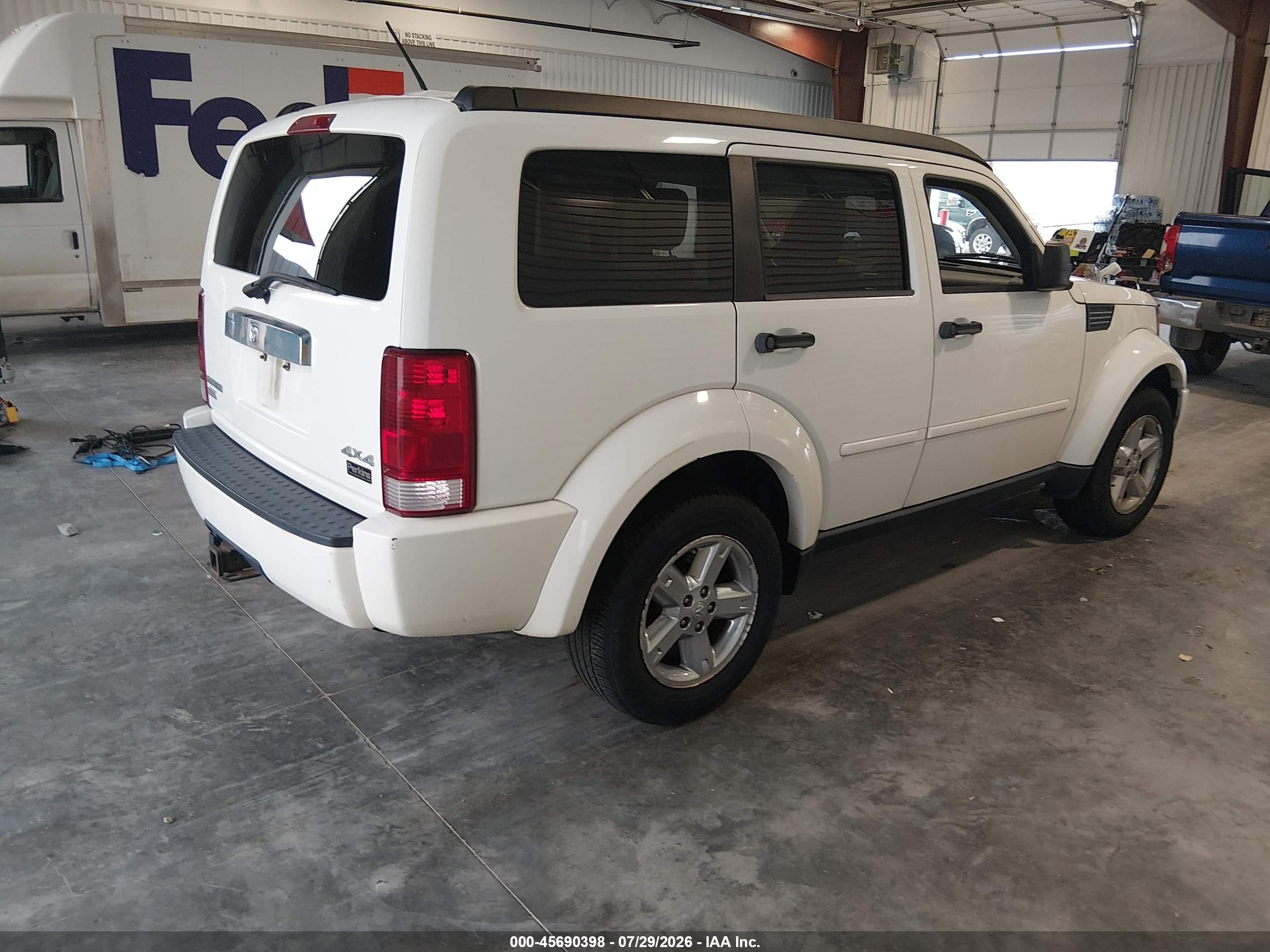 2007 Dodge Nitro Slt/rt Белый vin: 1D8GU58K57W669508