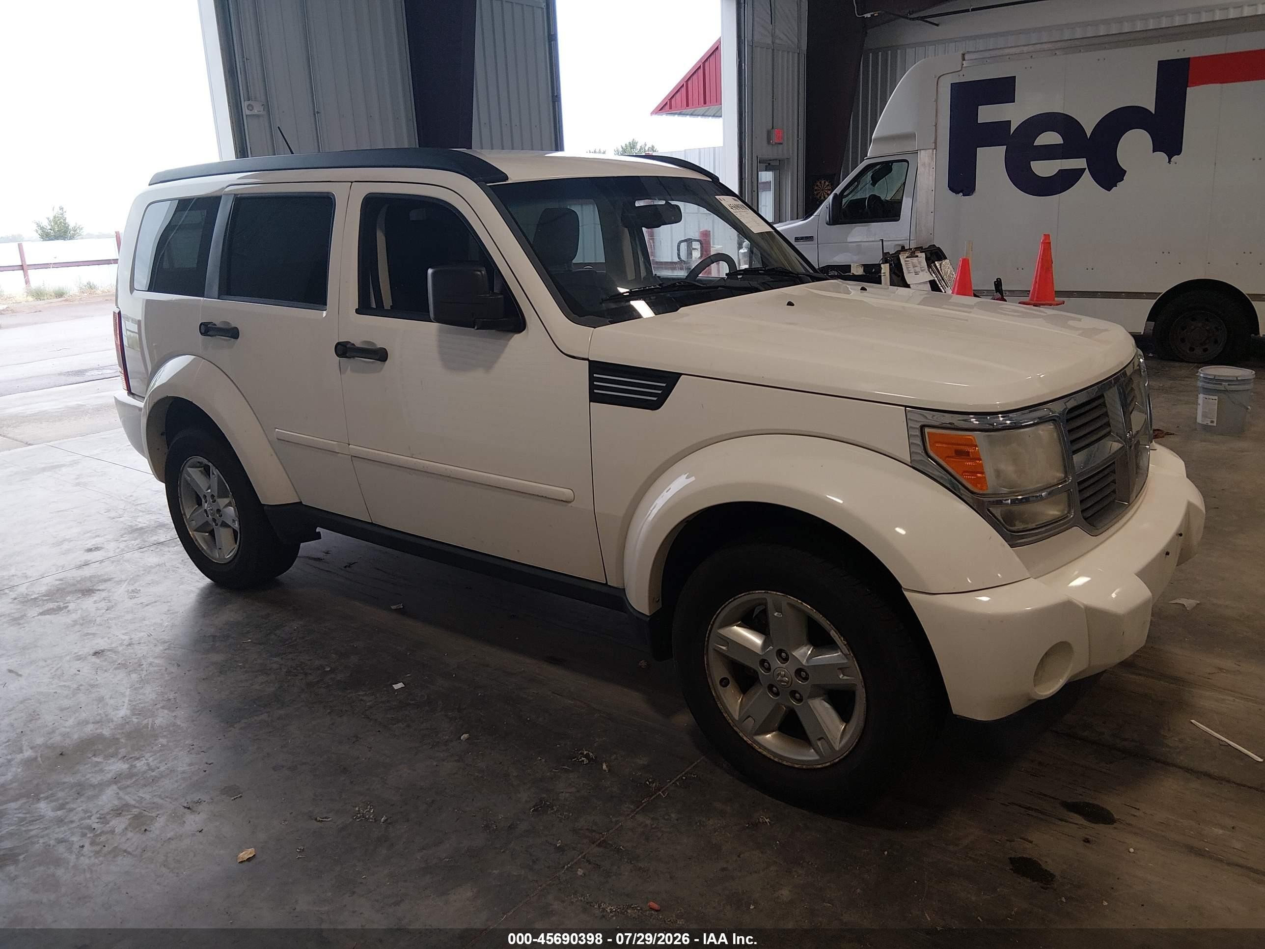2007 Dodge Nitro Slt/rt Белый vin: 1D8GU58K57W669508