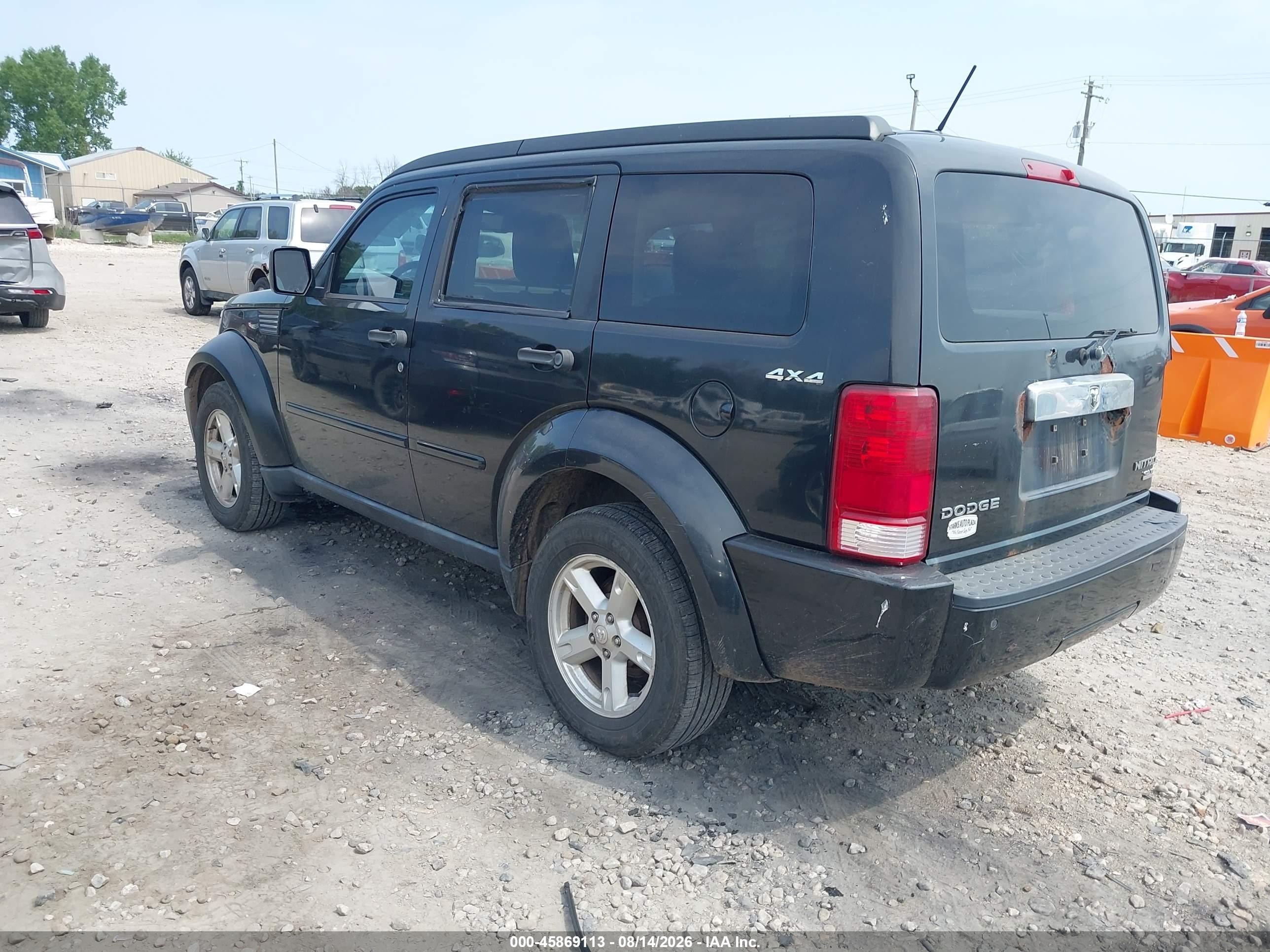 2009 Dodge Nitro Slt/rt Black vin: 1D8GU58K59W546813