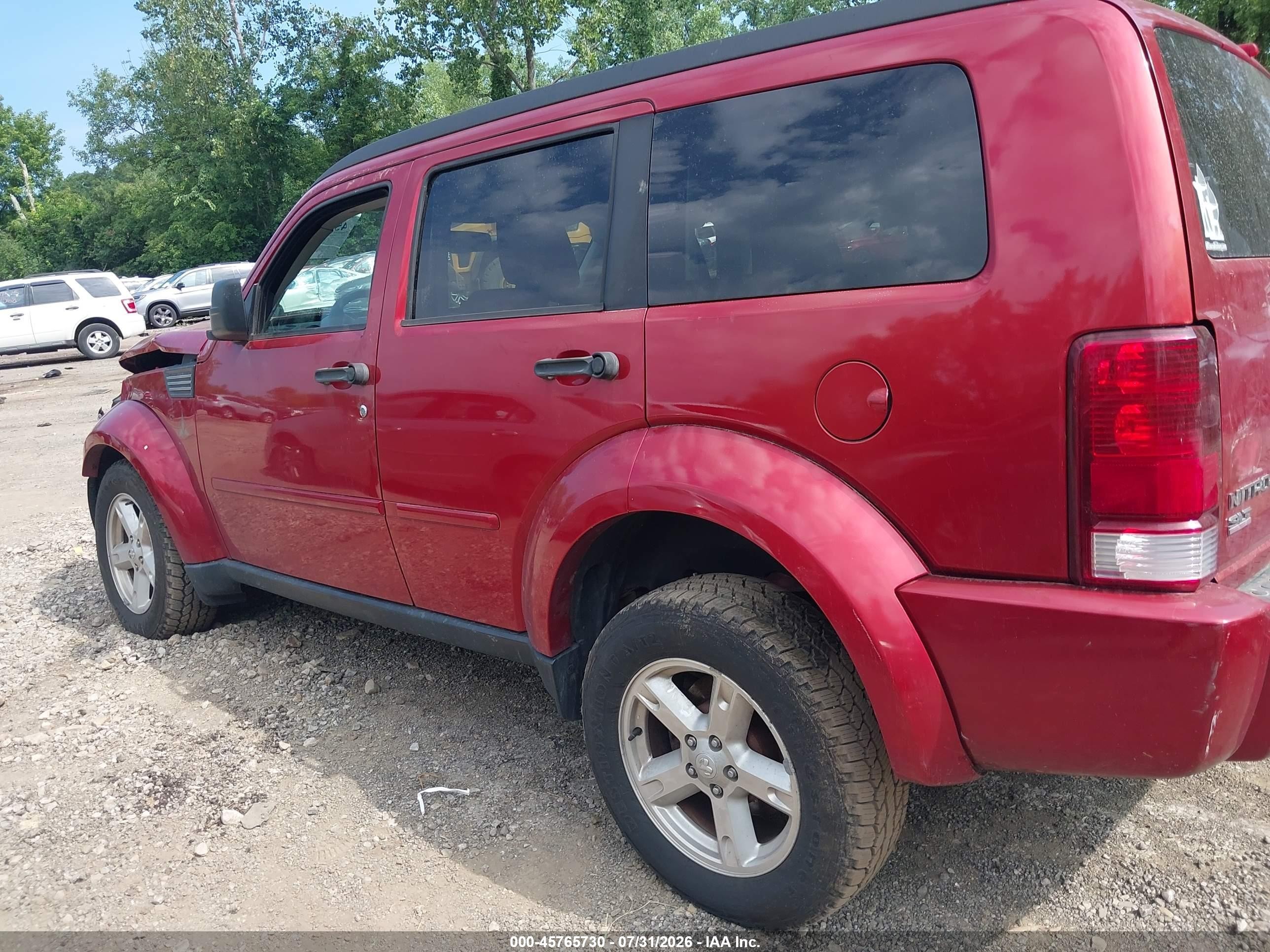 2007 Dodge Nitro Slt/rt Red vin: 1D8GU58K67W529435