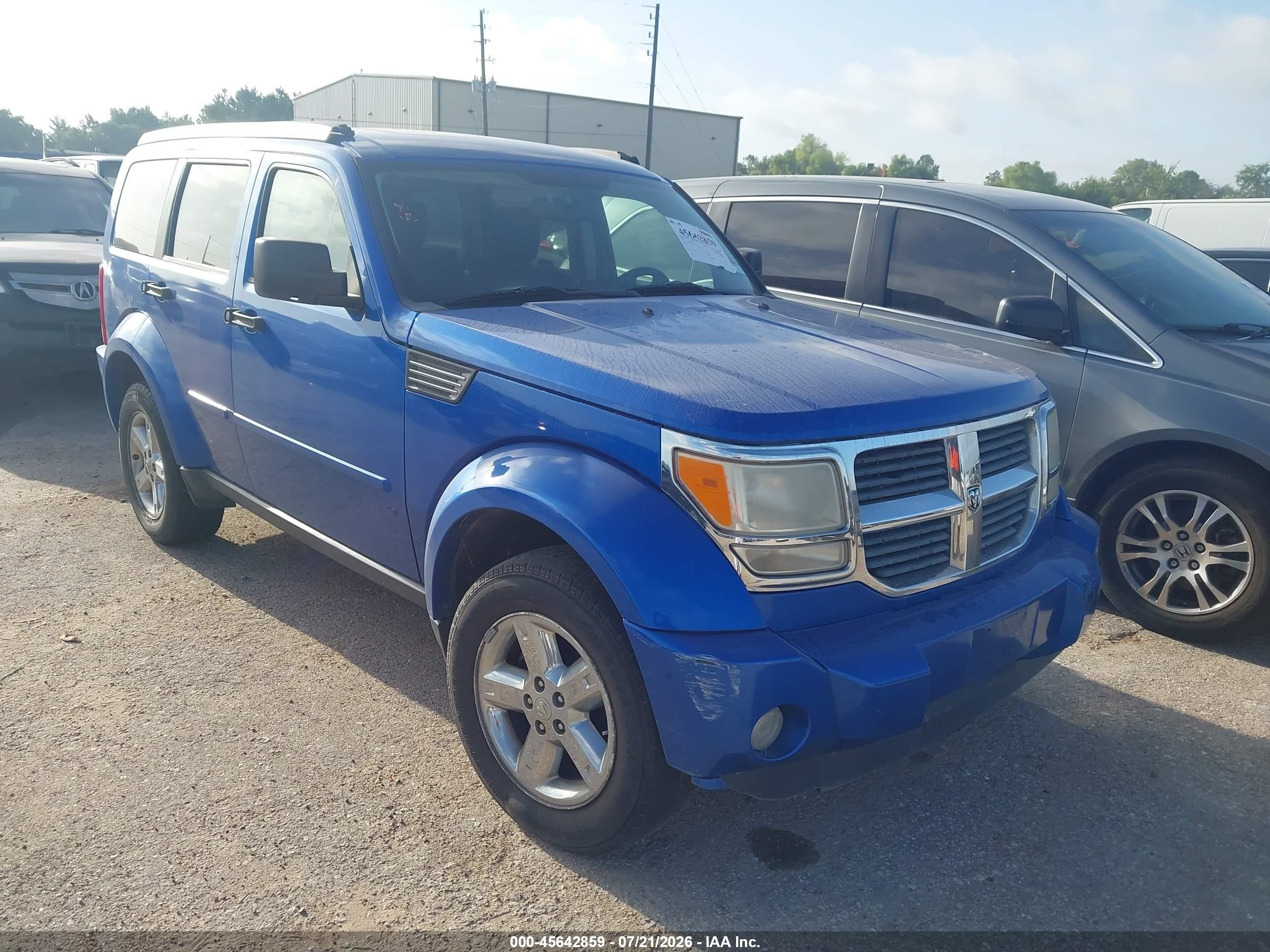 2007 Dodge Nitro Slt/rt Blue vin: 1D8GU58K67W552018