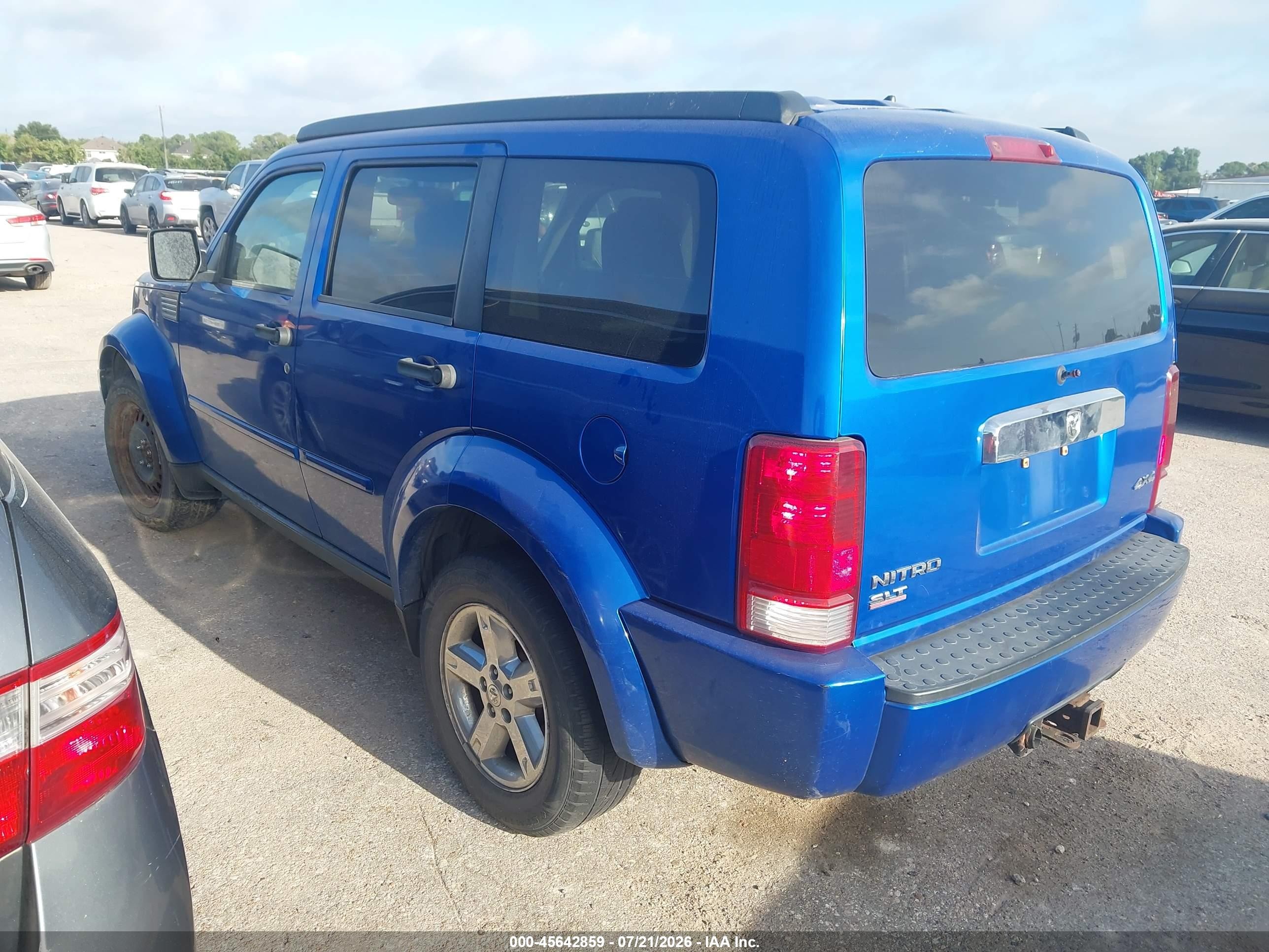 2007 Dodge Nitro Slt/rt Blue vin: 1D8GU58K67W552018